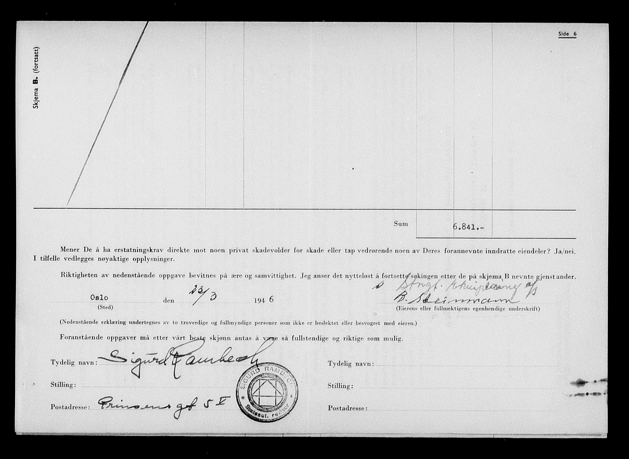 Justisdepartementet, Tilbakeføringskontoret for inndratte formuer, AV/RA-S-1564/H/Hc/Hcc/L0943: --, 1945-1947, p. 15