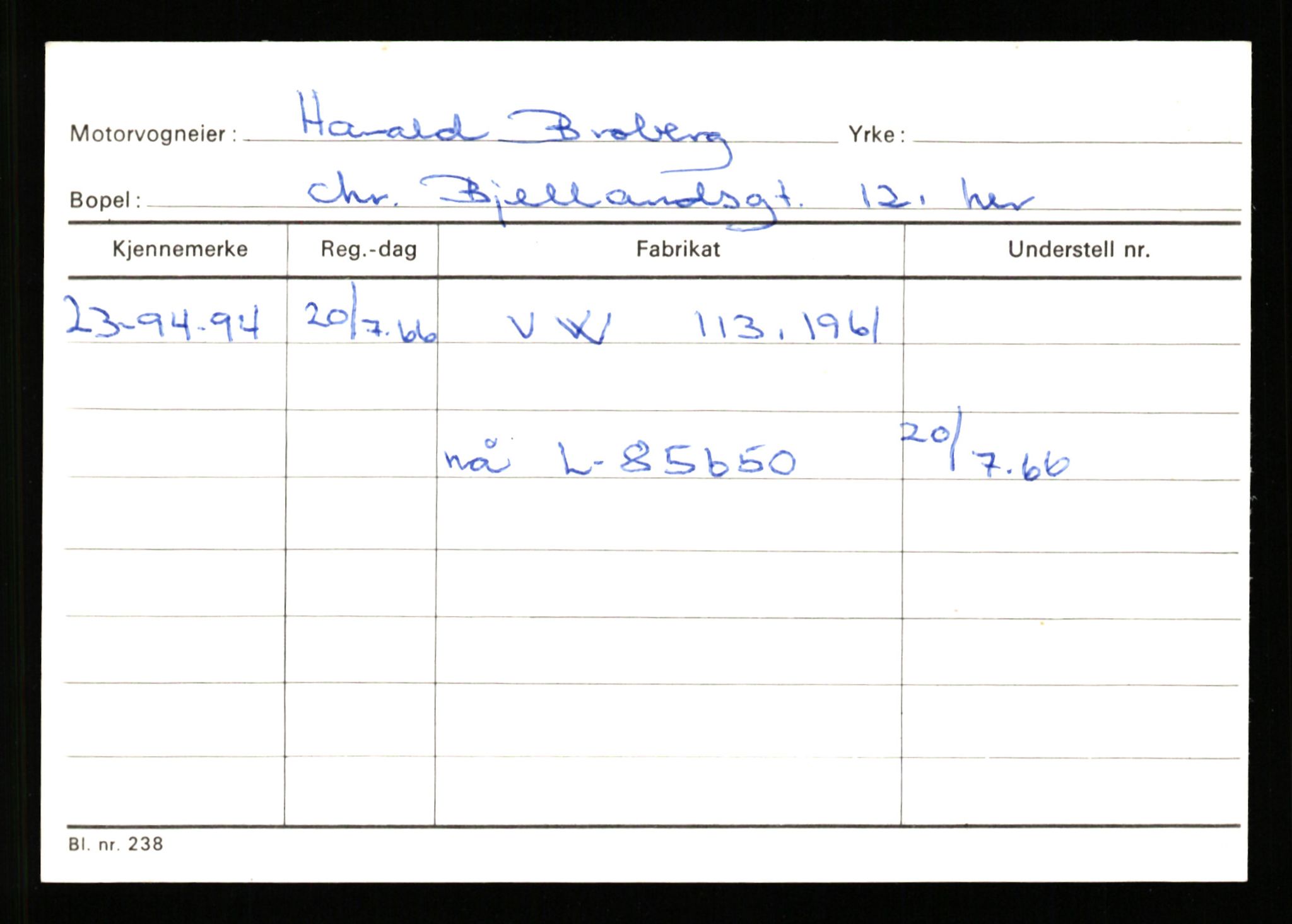 Stavanger trafikkstasjon, AV/SAST-A-101942/0/G/L0010: Registreringsnummer: 130000 - 239953, 1930-1971, p. 3165