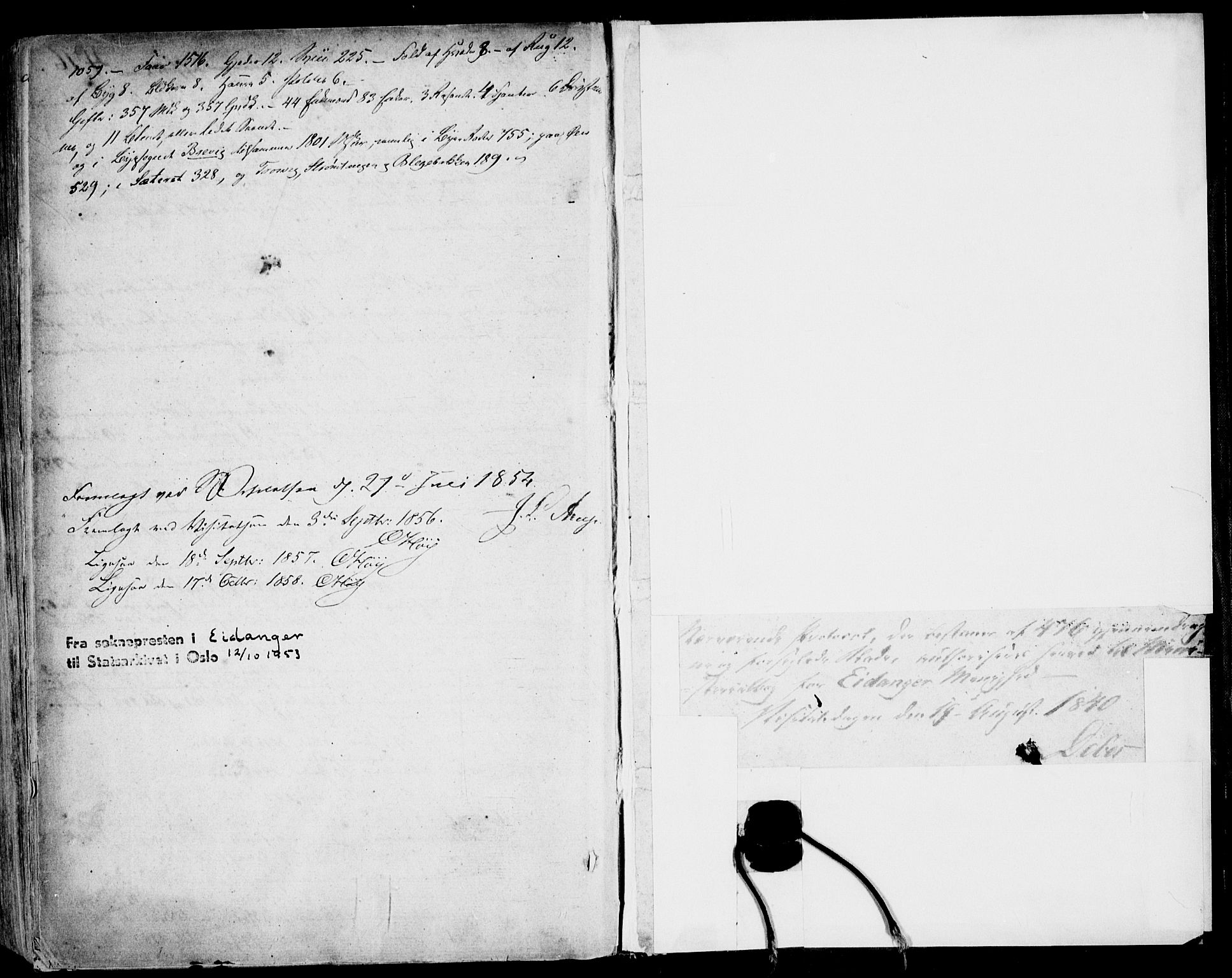 Eidanger kirkebøker, AV/SAKO-A-261/F/Fa/L0008: Parish register (official) no. 8, 1831-1858