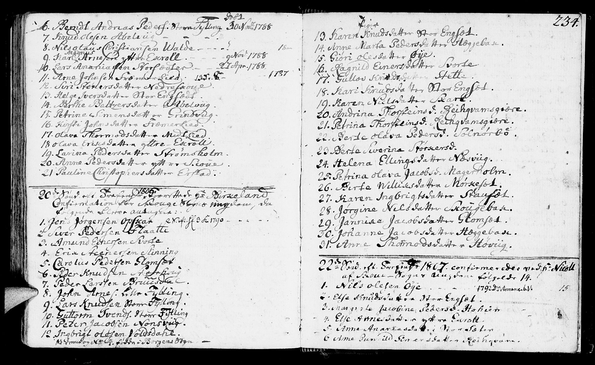 Ministerialprotokoller, klokkerbøker og fødselsregistre - Møre og Romsdal, SAT/A-1454/524/L0350: Parish register (official) no. 524A02, 1780-1817, p. 234