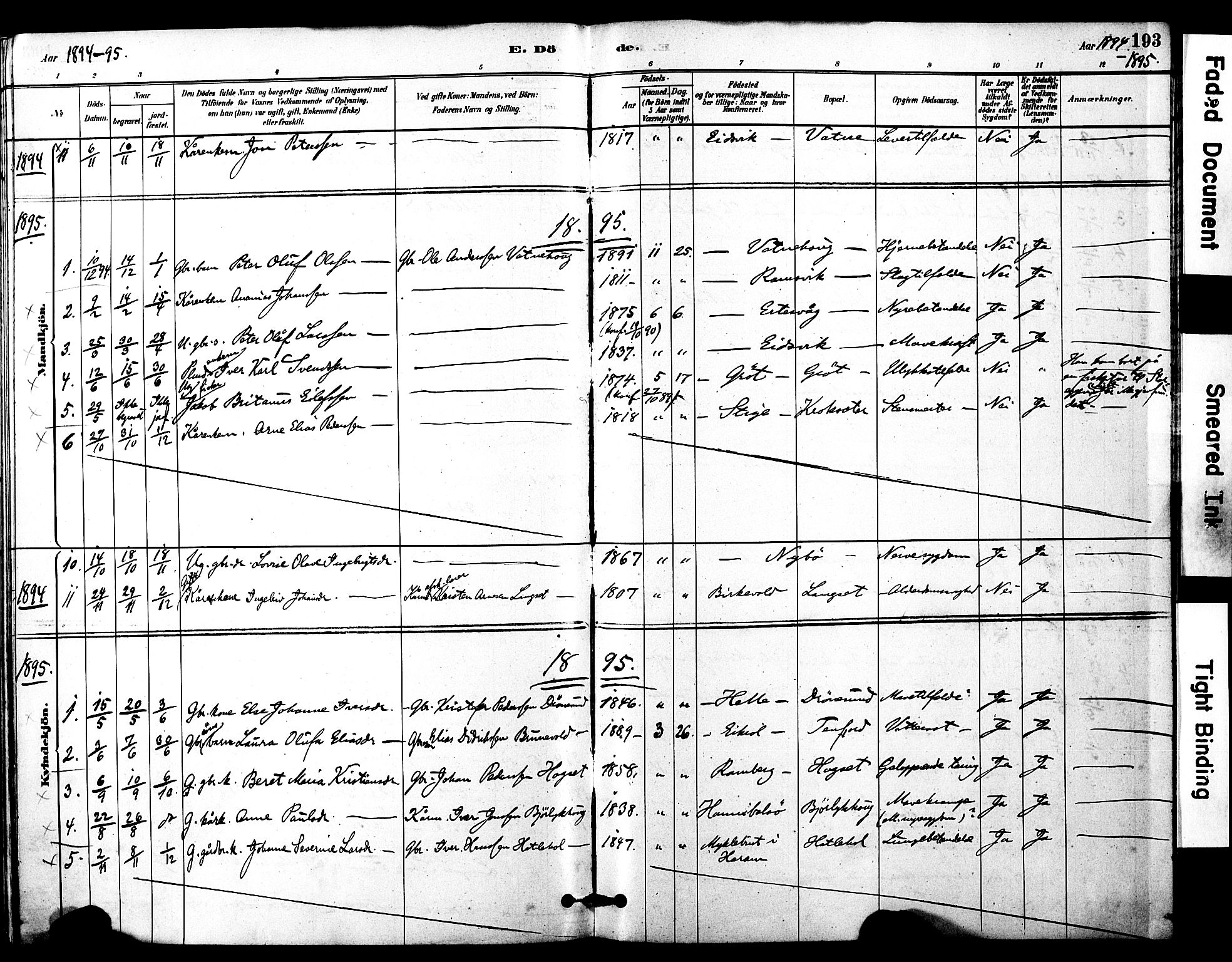 Ministerialprotokoller, klokkerbøker og fødselsregistre - Møre og Romsdal, SAT/A-1454/525/L0374: Parish register (official) no. 525A04, 1880-1899, p. 193