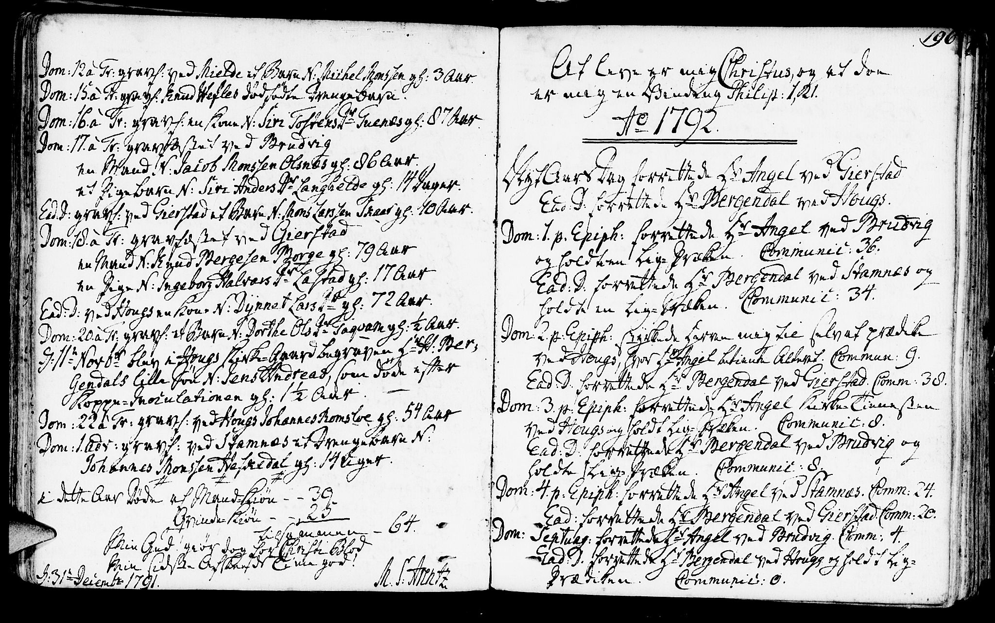Haus sokneprestembete, SAB/A-75601/H/Haa: Parish register (official) no. A 10, 1782-1796, p. 196