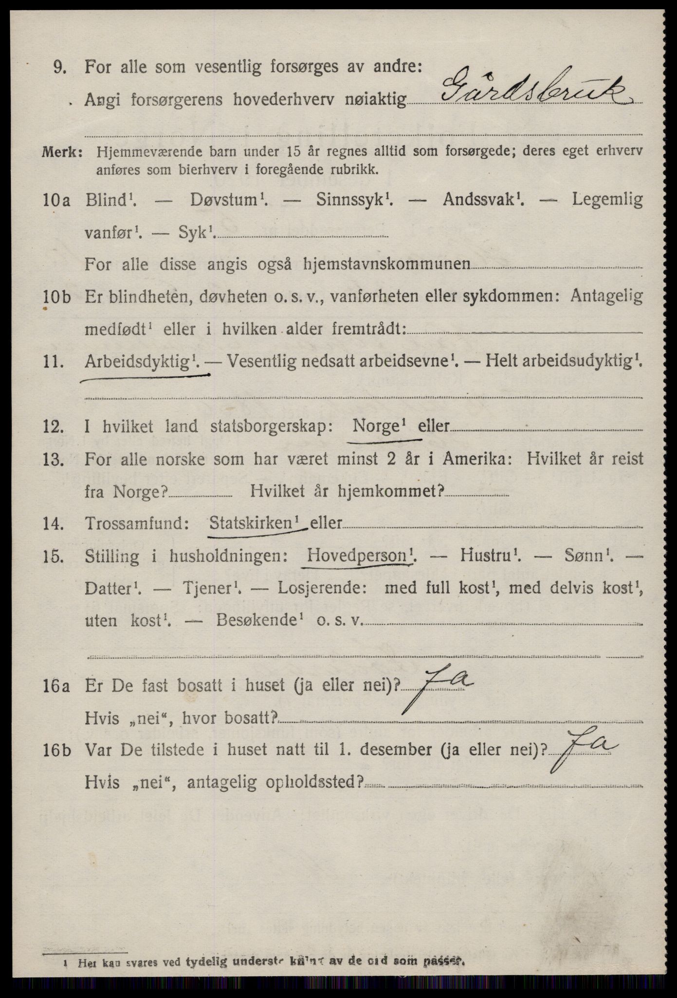 SAT, 1920 census for Haram, 1920, p. 6260