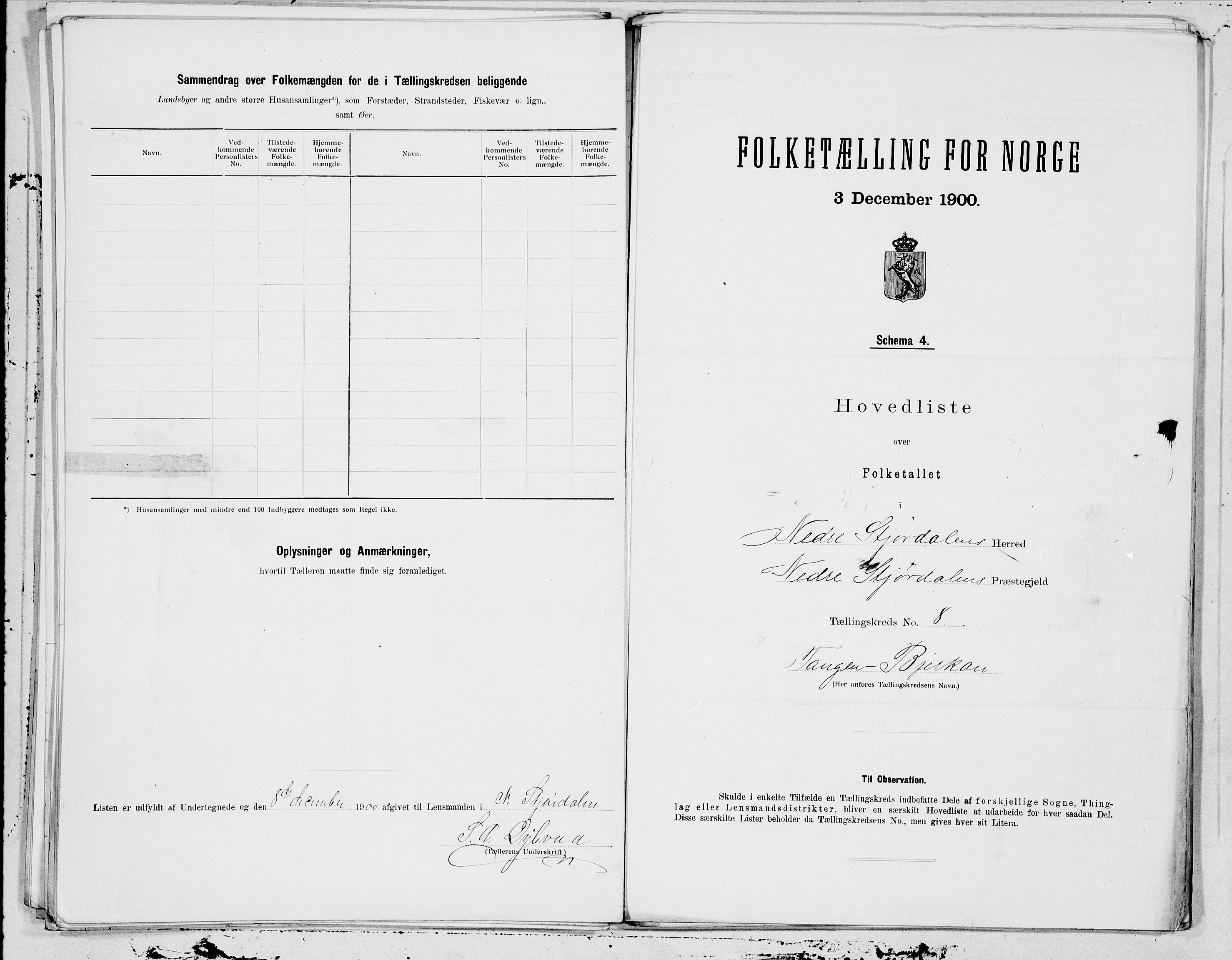 SAT, 1900 census for Nedre Stjørdal, 1900, p. 16