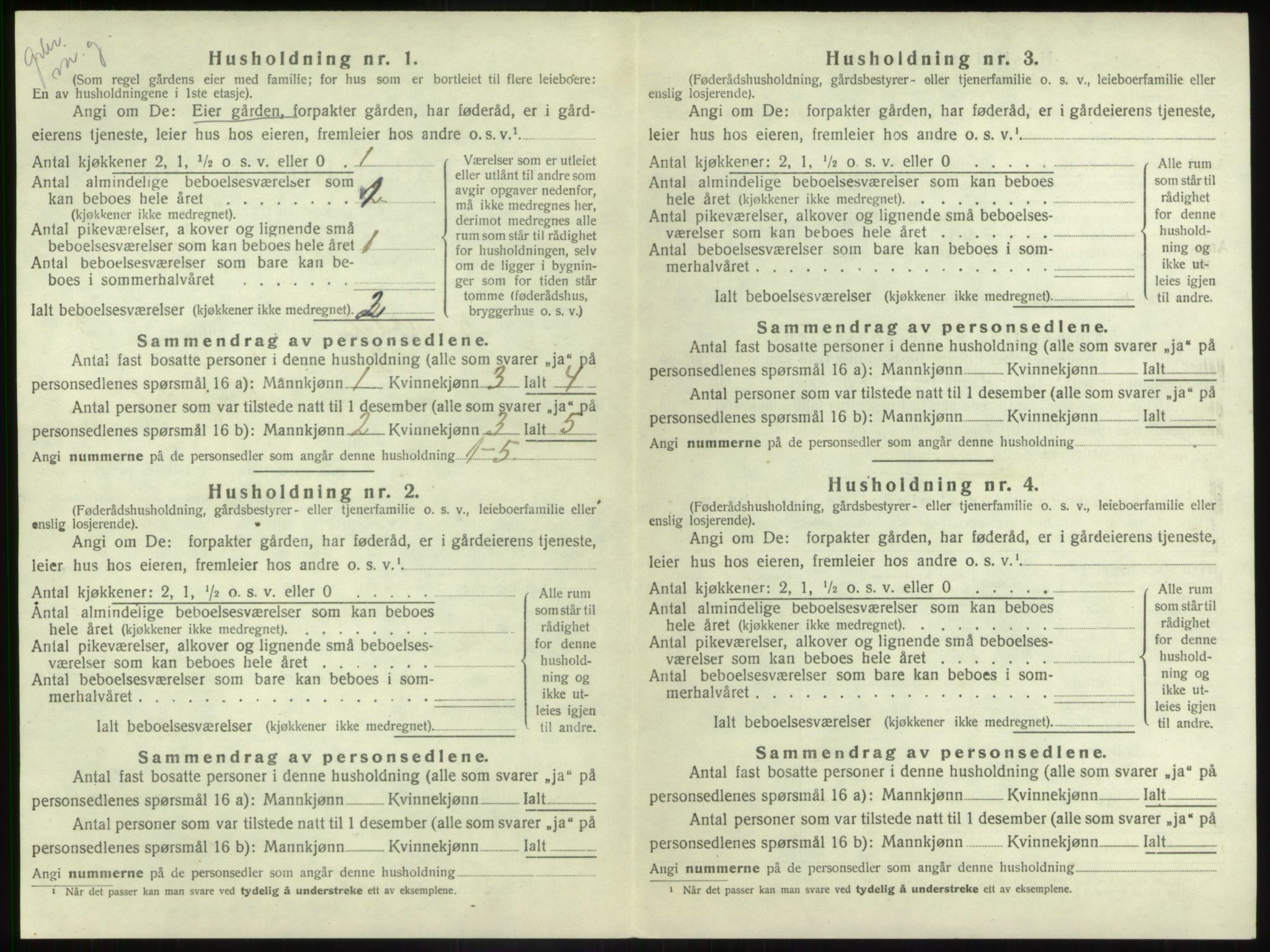 SAB, 1920 census for Naustdal, 1920, p. 152