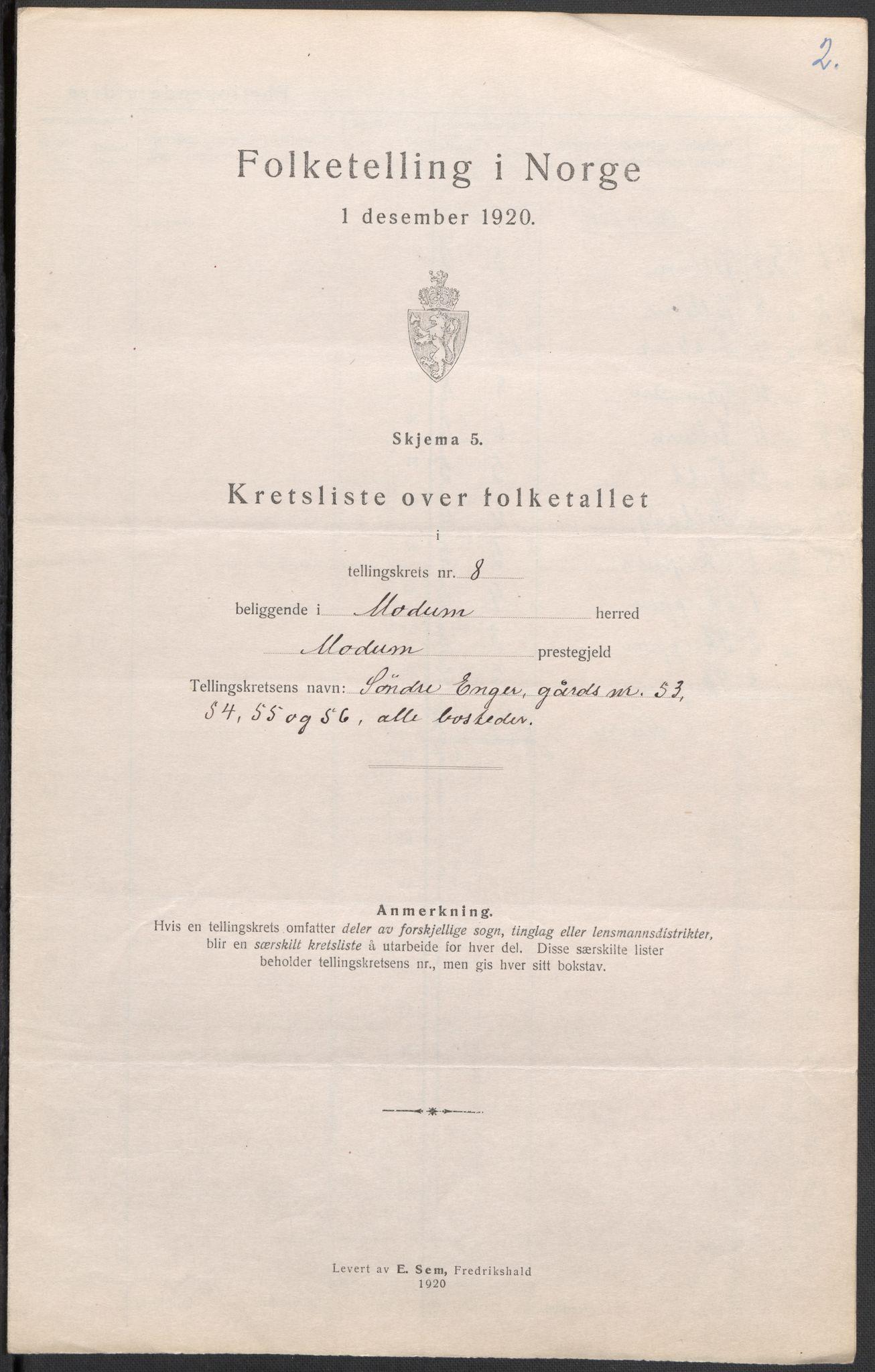 SAKO, 1920 census for Modum, 1920, p. 28