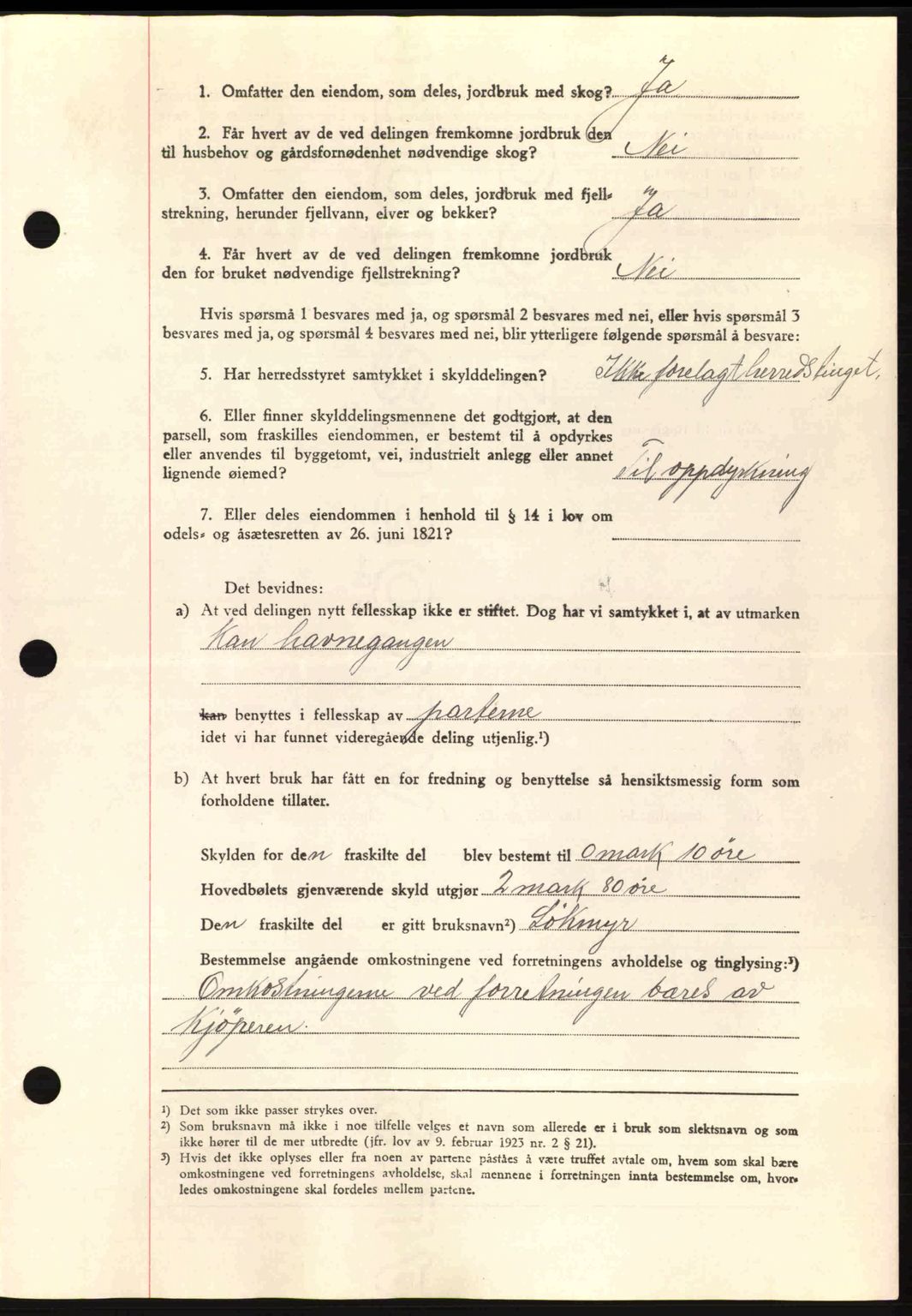 Romsdal sorenskriveri, AV/SAT-A-4149/1/2/2C: Mortgage book no. A11, 1941-1942, Diary no: : 189/1942