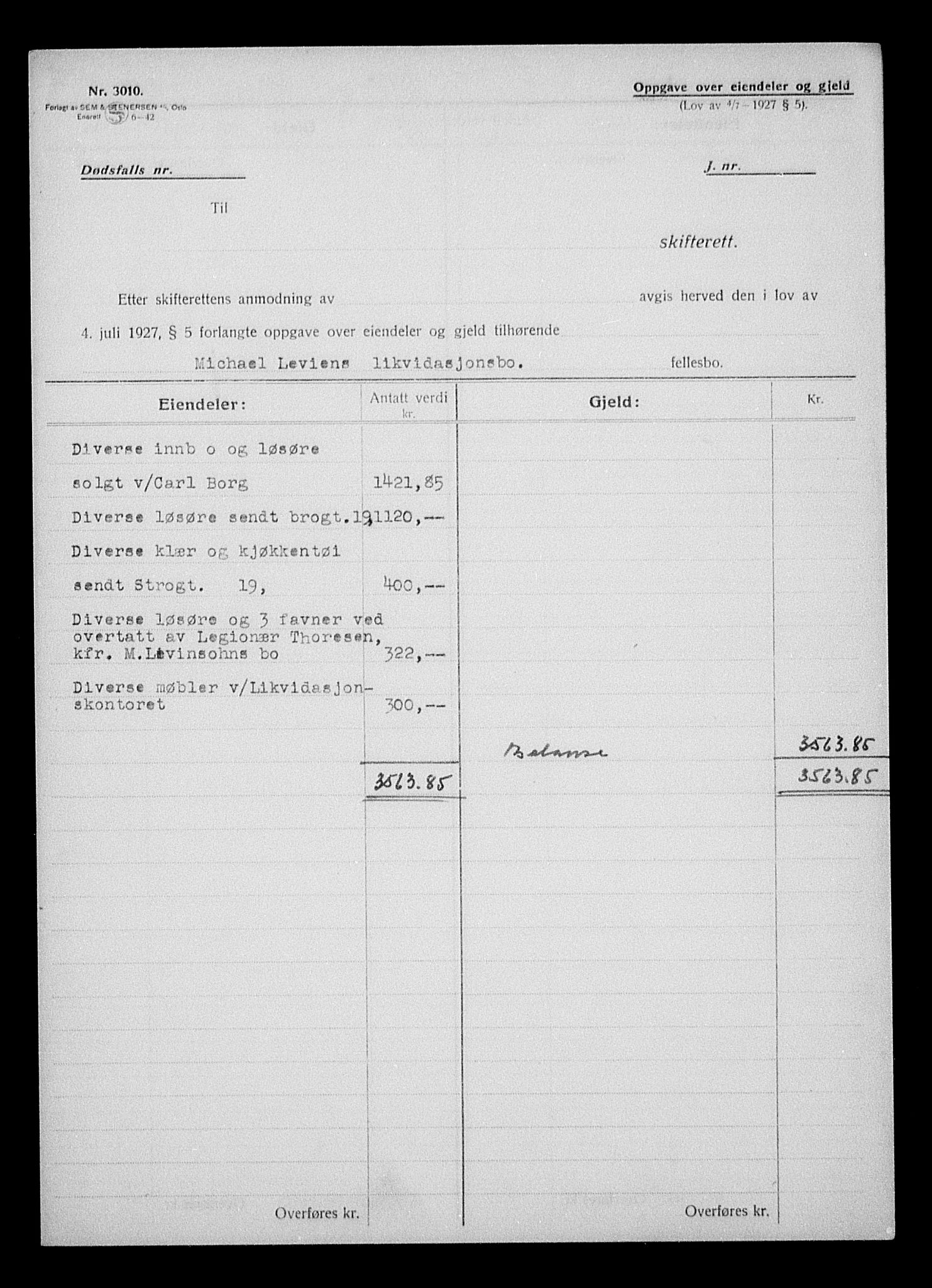 Justisdepartementet, Tilbakeføringskontoret for inndratte formuer, RA/S-1564/H/Hc/Hcc/L0956: --, 1945-1947, p. 582