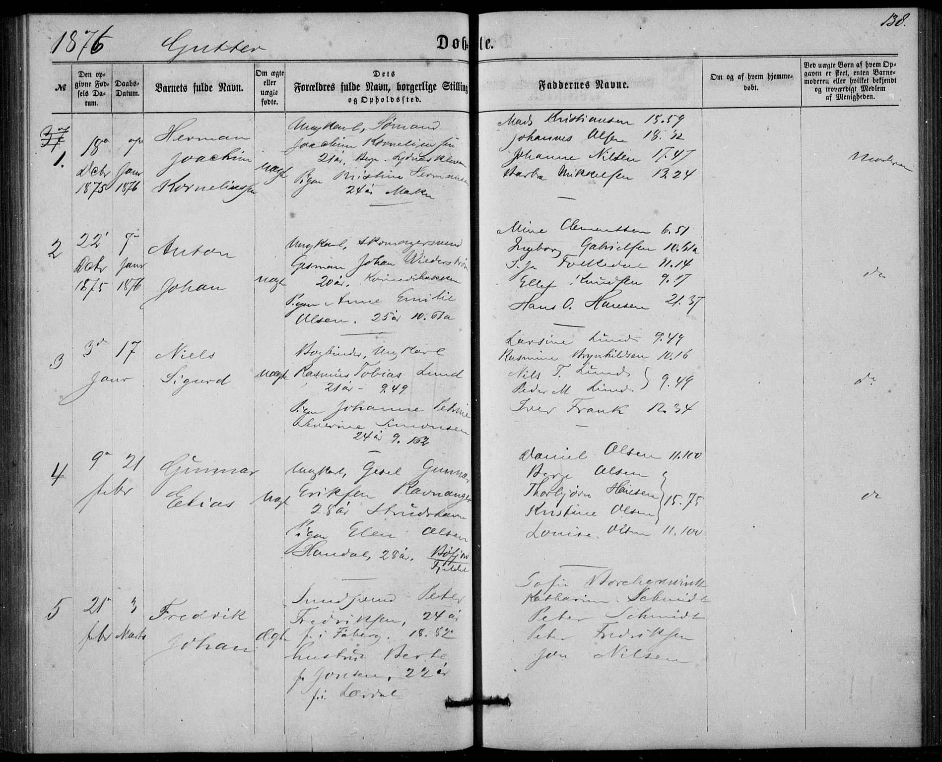 Fødselsstiftelsens sokneprestembete, ført av overlegen*, SAB/-: Parish register (official) no. A 1, 1863-1883, p. 139