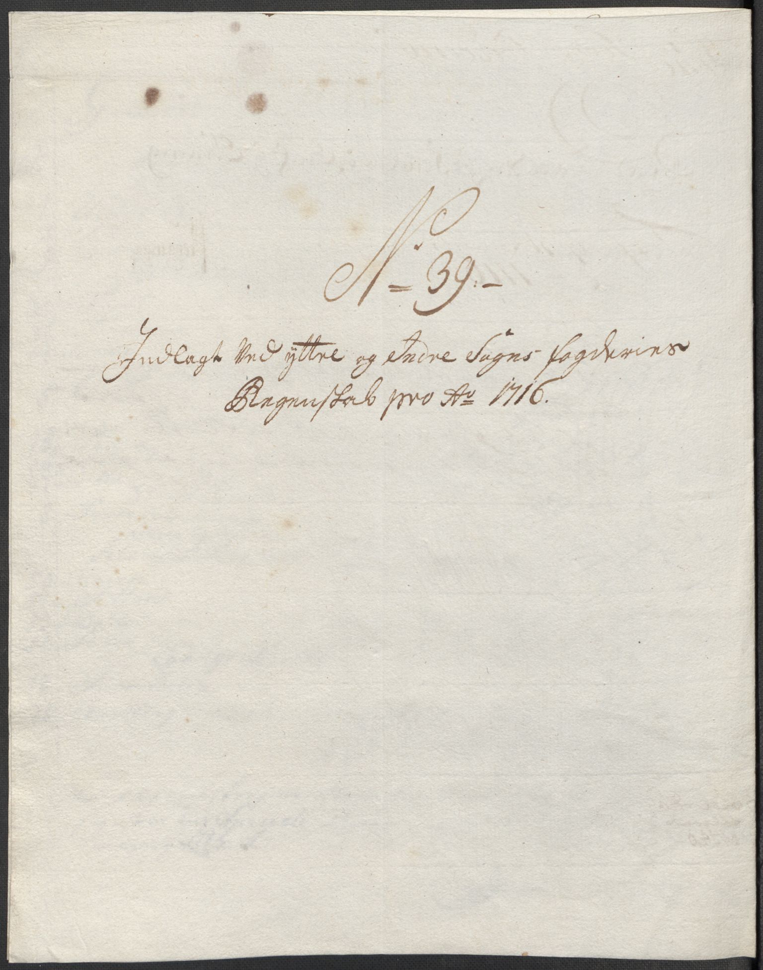 Rentekammeret inntil 1814, Reviderte regnskaper, Fogderegnskap, AV/RA-EA-4092/R52/L3320: Fogderegnskap Sogn, 1715-1716, p. 529