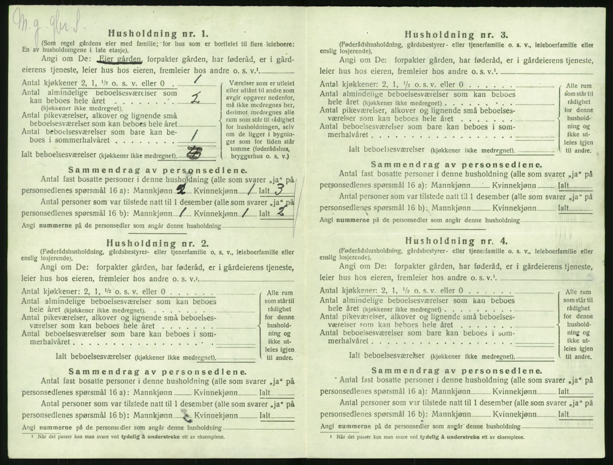 SAK, 1920 census for Flosta, 1920, p. 231