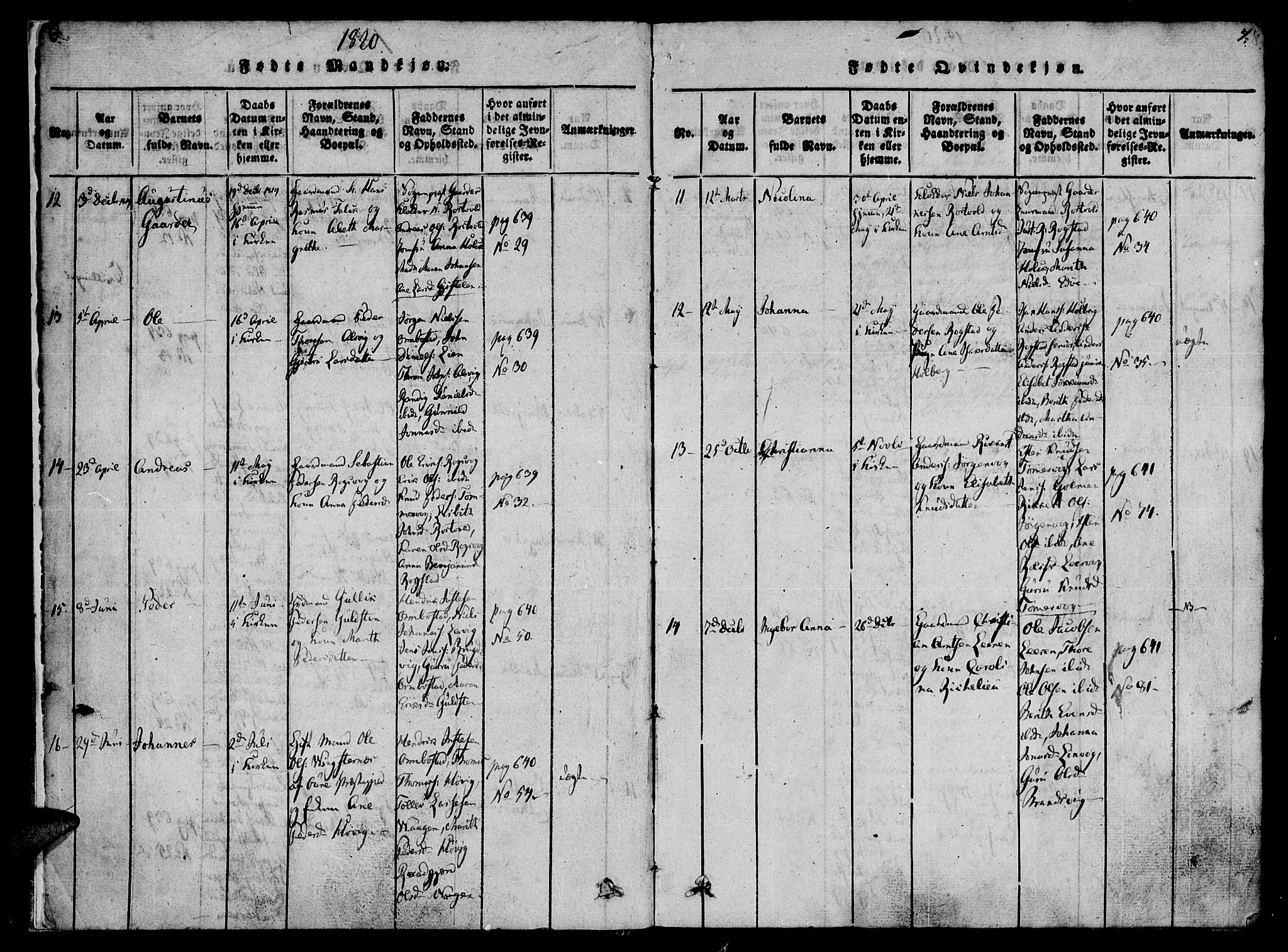 Ministerialprotokoller, klokkerbøker og fødselsregistre - Møre og Romsdal, AV/SAT-A-1454/581/L0933: Parish register (official) no. 581A03 /1, 1819-1836, p. 6-7