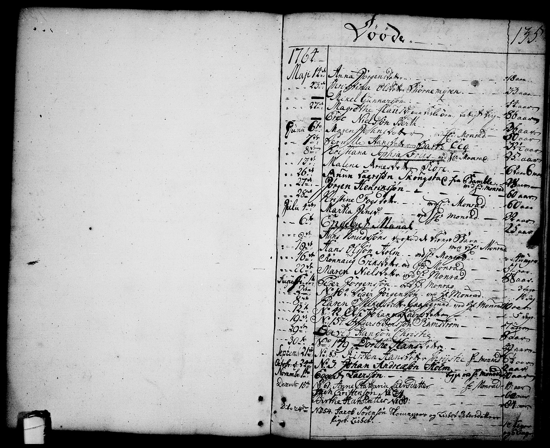 Brevik kirkebøker, SAKO/A-255/F/Fa/L0003: Parish register (official) no. 3, 1764-1814, p. 135