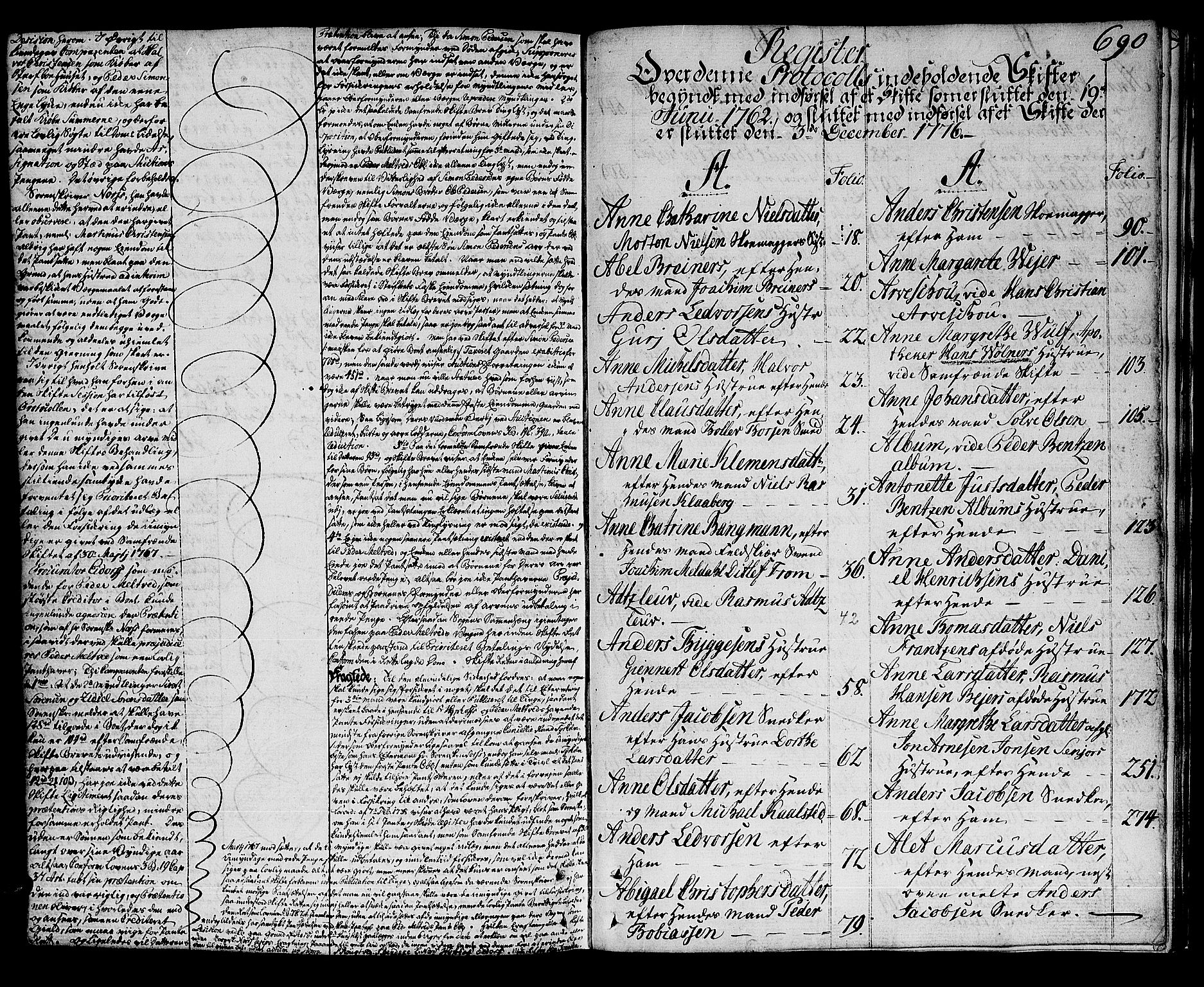 Skien byfogd, AV/SAKO-A-219/H/Hb/L0007b: Skifteprotokoll, 1759-1776, p. 689b-690a