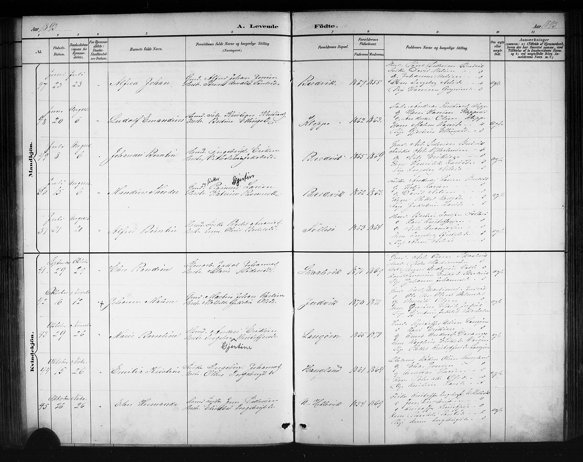 Askøy Sokneprestembete, SAB/A-74101/H/Ha/Hab/Haba/L0008: Parish register (copy) no. A 8, 1882-1893