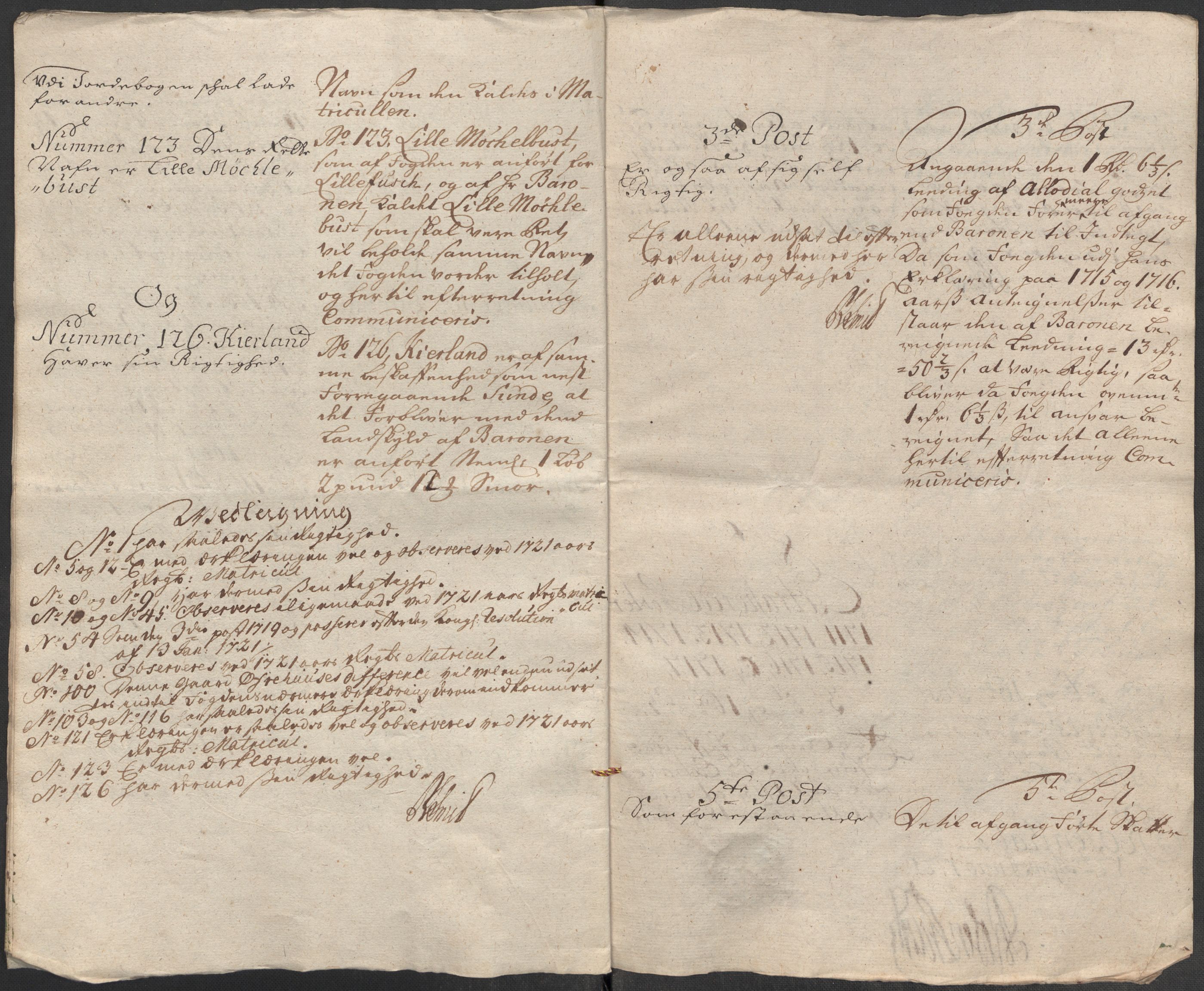 Rentekammeret inntil 1814, Reviderte regnskaper, Fogderegnskap, AV/RA-EA-4092/R49/L3140: Fogderegnskap Rosendal Baroni, 1718-1720, p. 174