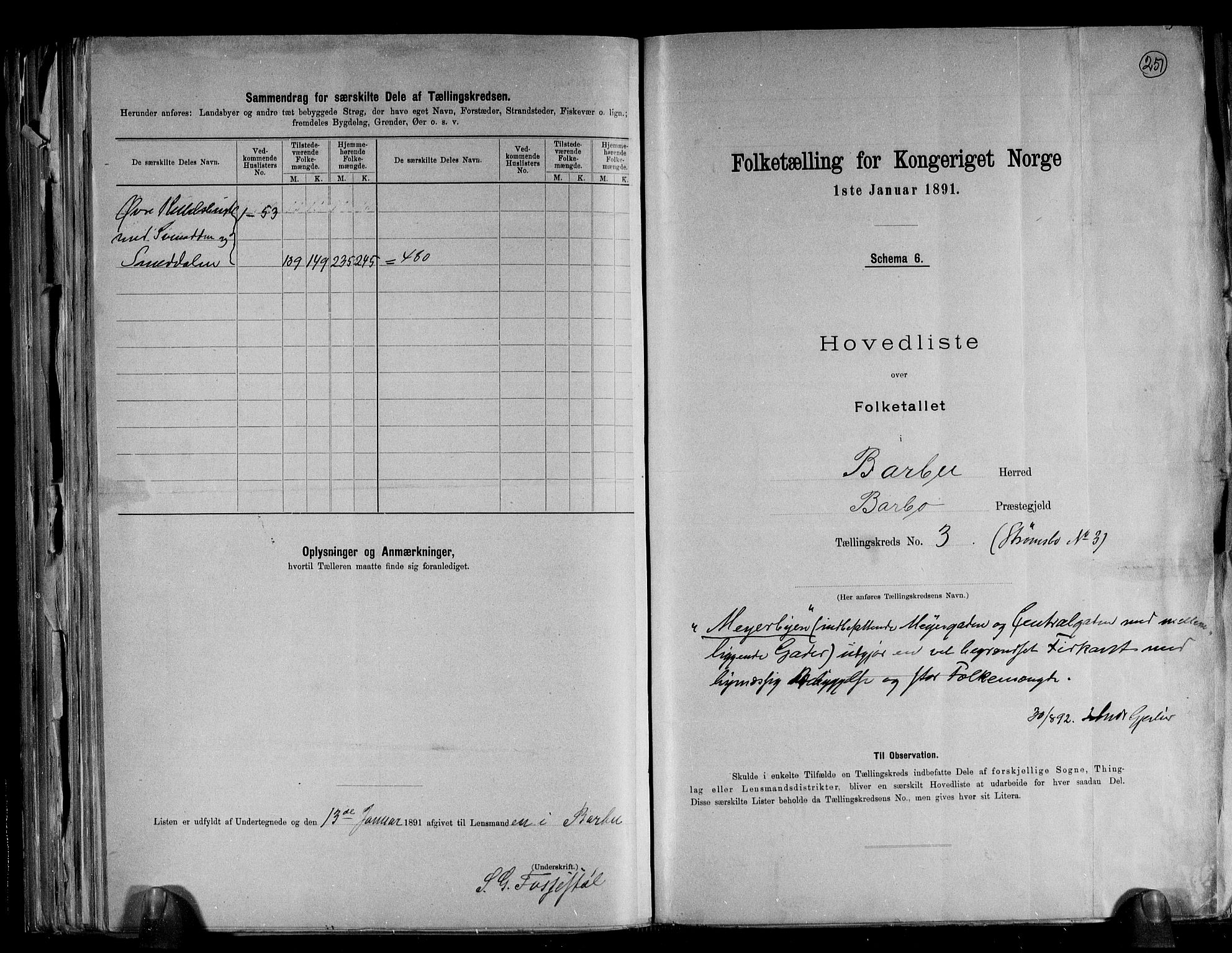 RA, 1891 census for 0990 Barbu, 1891, p. 8