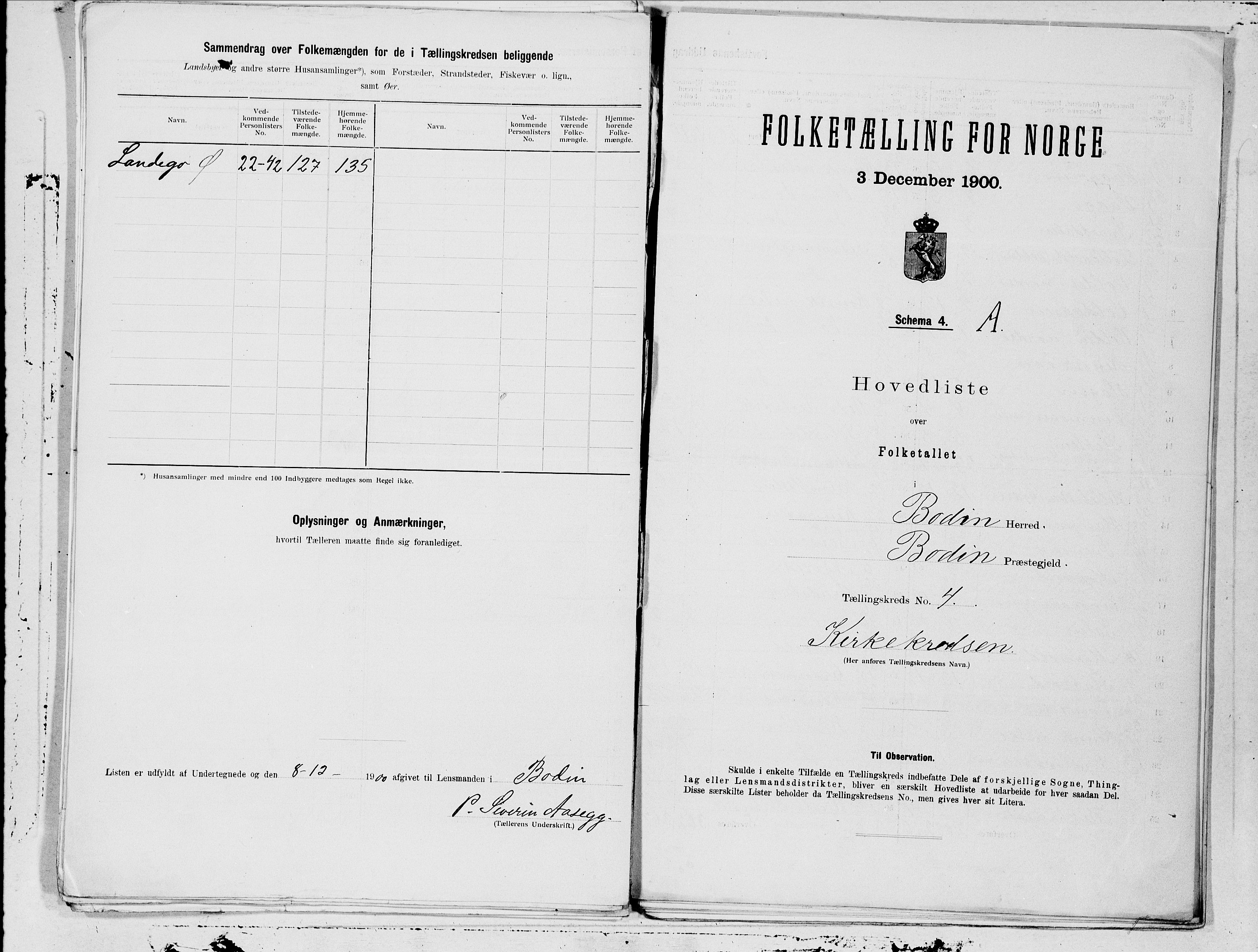 SAT, 1900 census for Bodin, 1900, p. 8