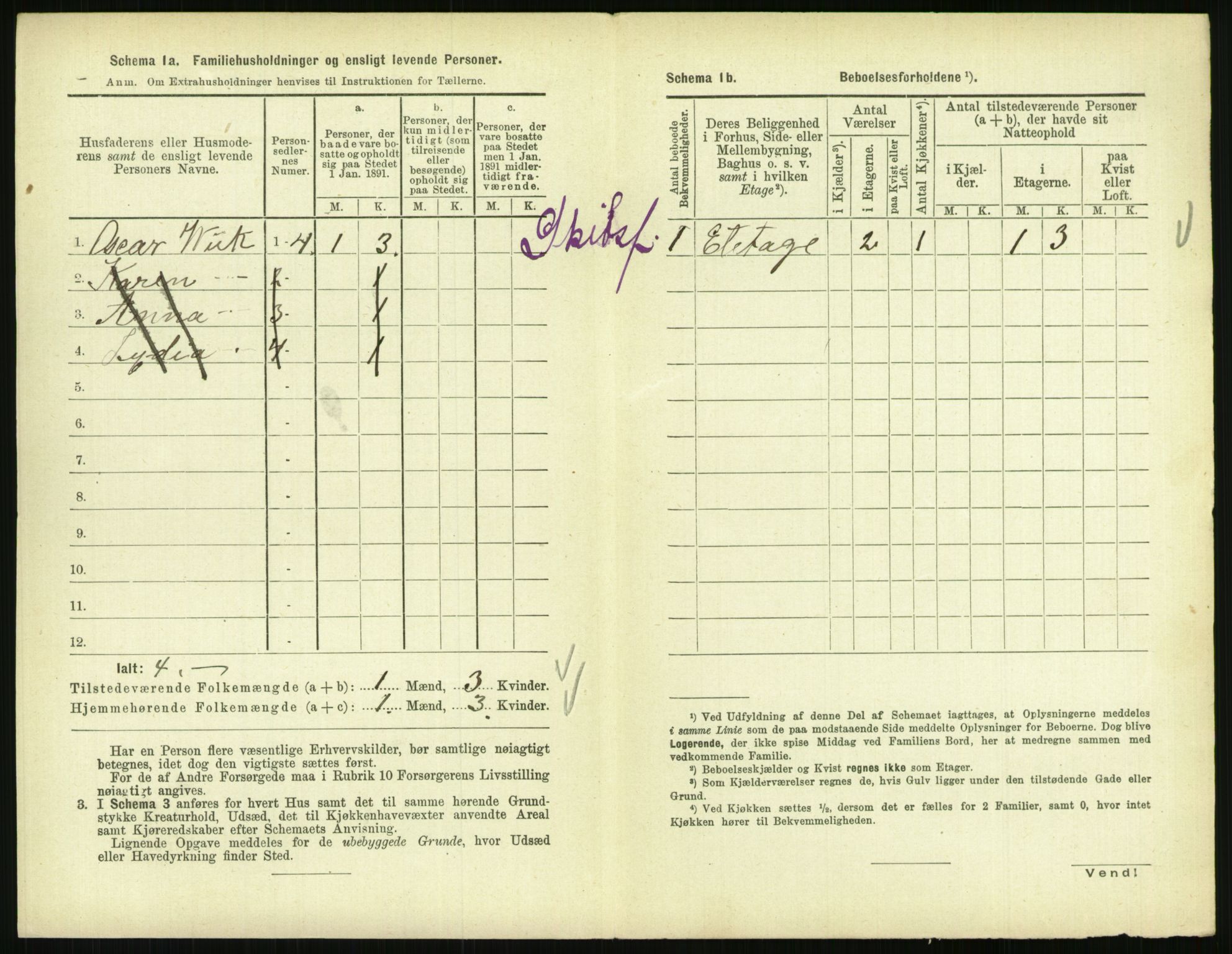 RA, 1891 census for 0801 Kragerø, 1891, p. 1559