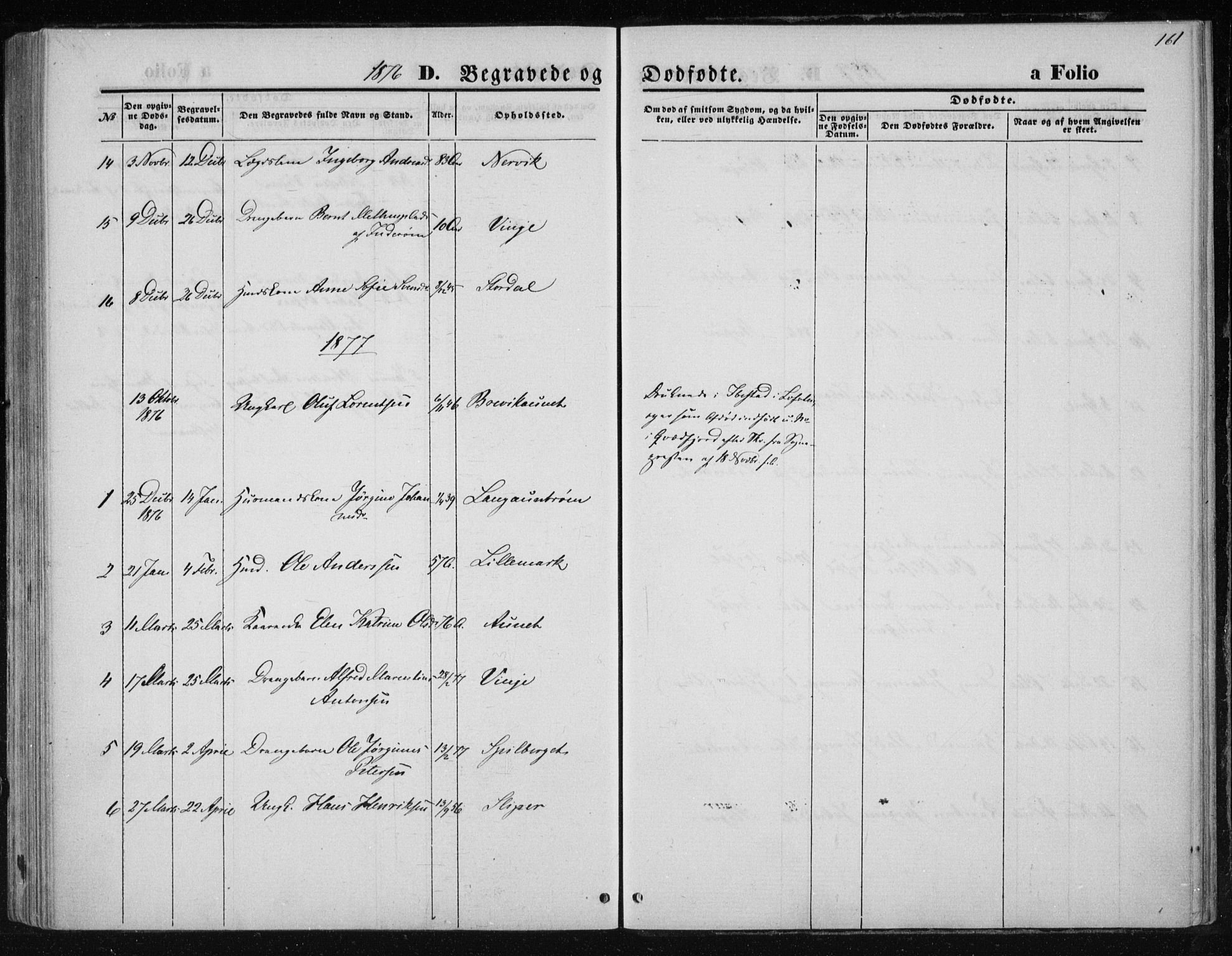 Ministerialprotokoller, klokkerbøker og fødselsregistre - Nord-Trøndelag, AV/SAT-A-1458/733/L0324: Parish register (official) no. 733A03, 1870-1883, p. 161