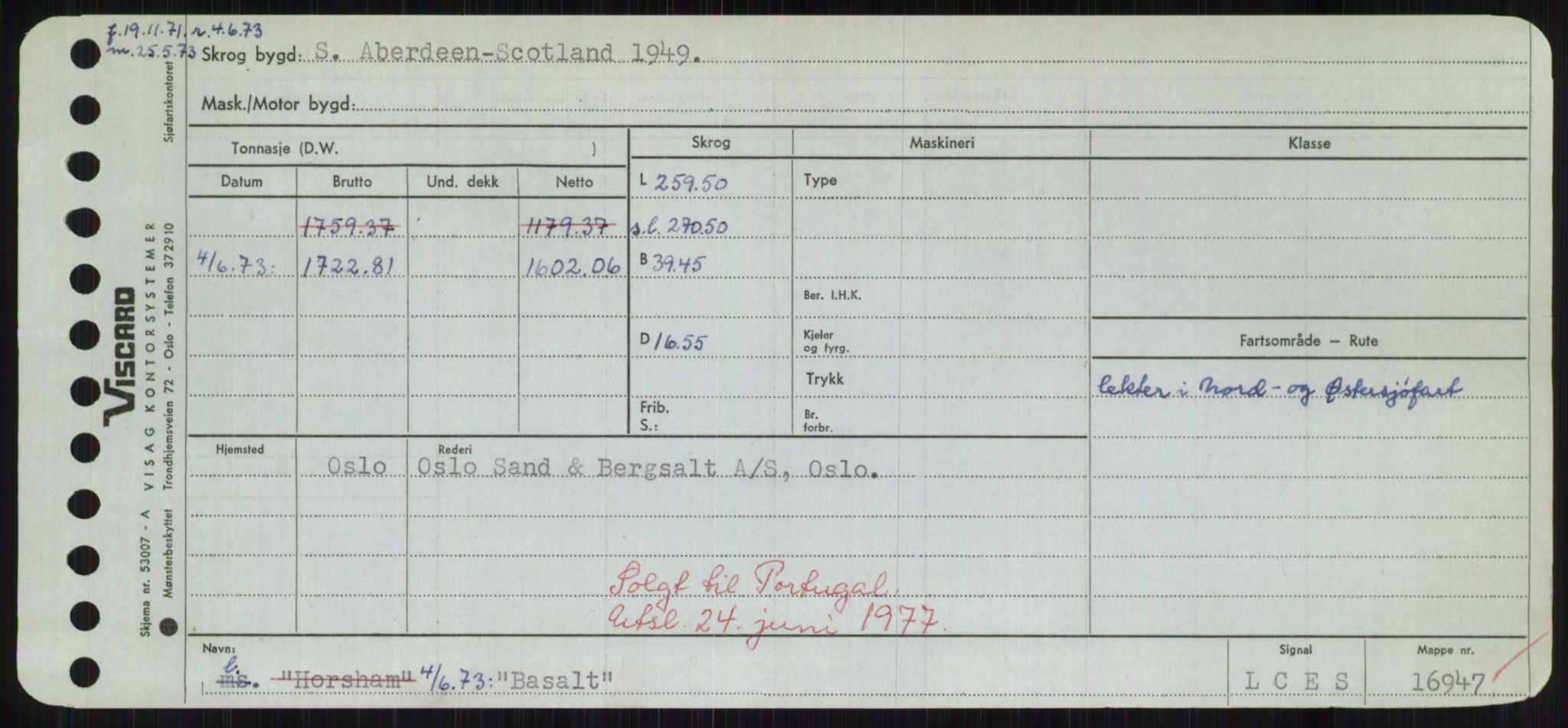 Sjøfartsdirektoratet med forløpere, Skipsmålingen, RA/S-1627/H/Hd/L0003: Fartøy, B-Bev, p. 345