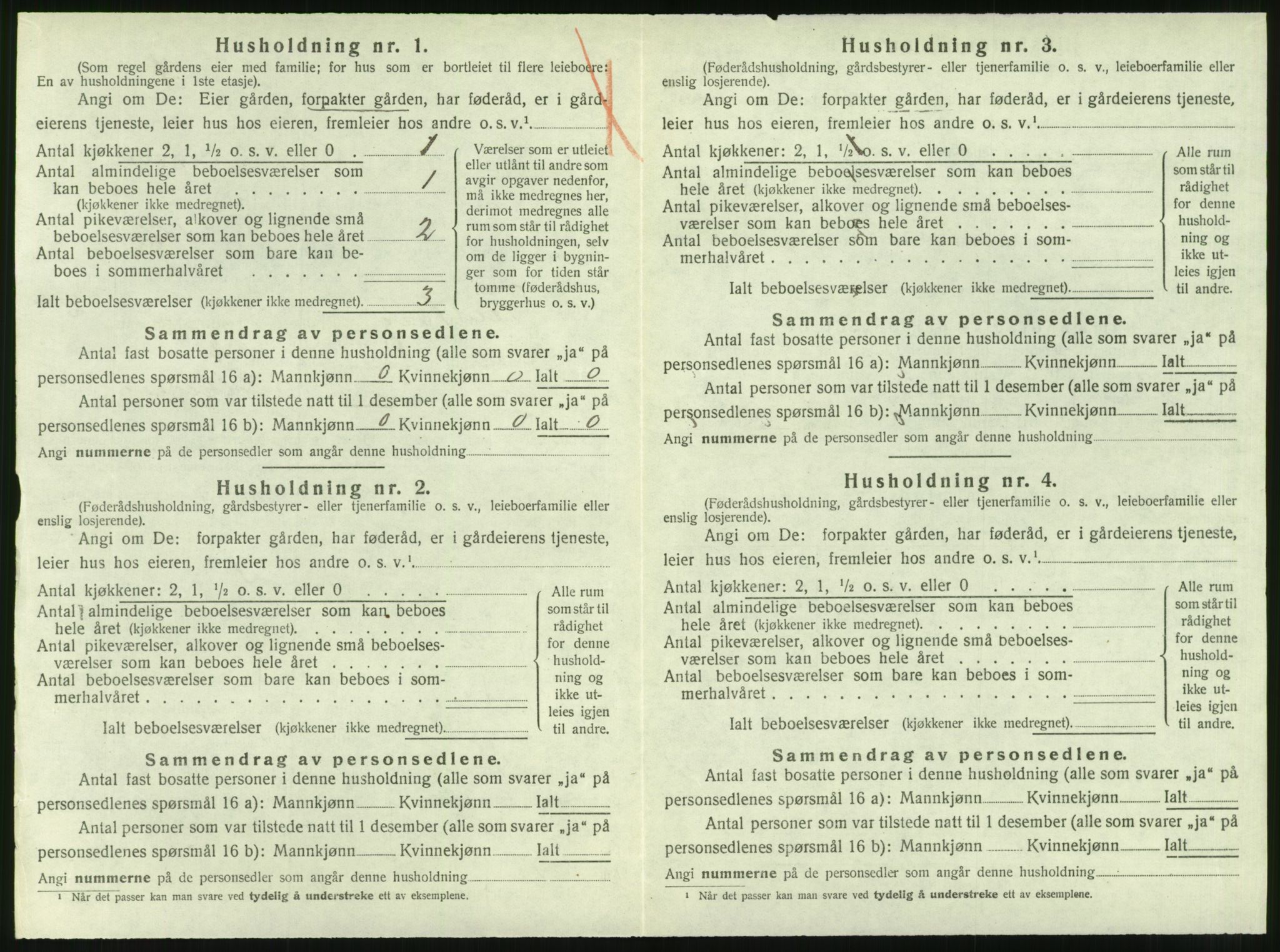 SAT, 1920 census for Tustna, 1920, p. 180