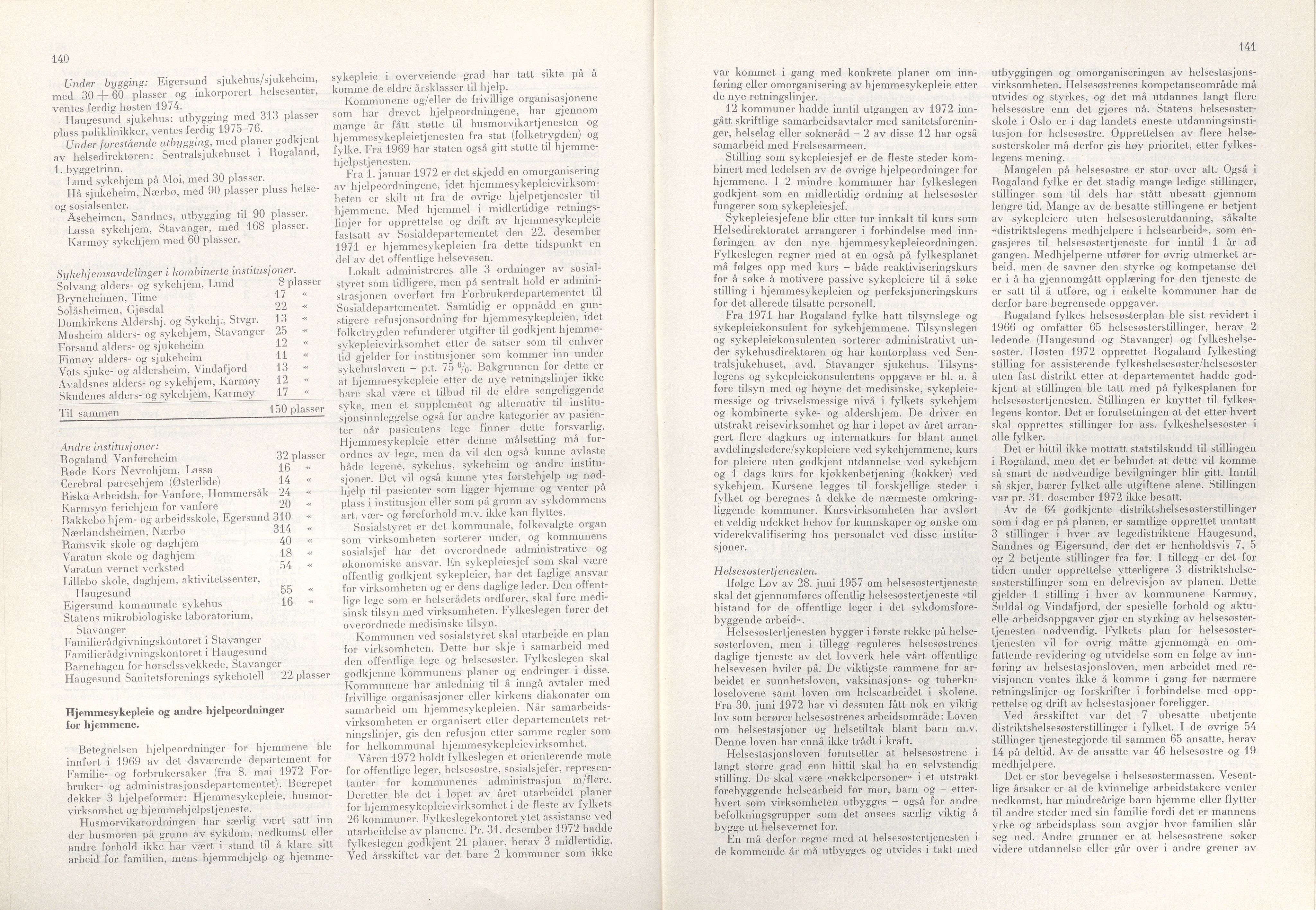 Rogaland fylkeskommune - Fylkesrådmannen , IKAR/A-900/A/Aa/Aaa/L0093: Møtebok , 1973, p. 140-141