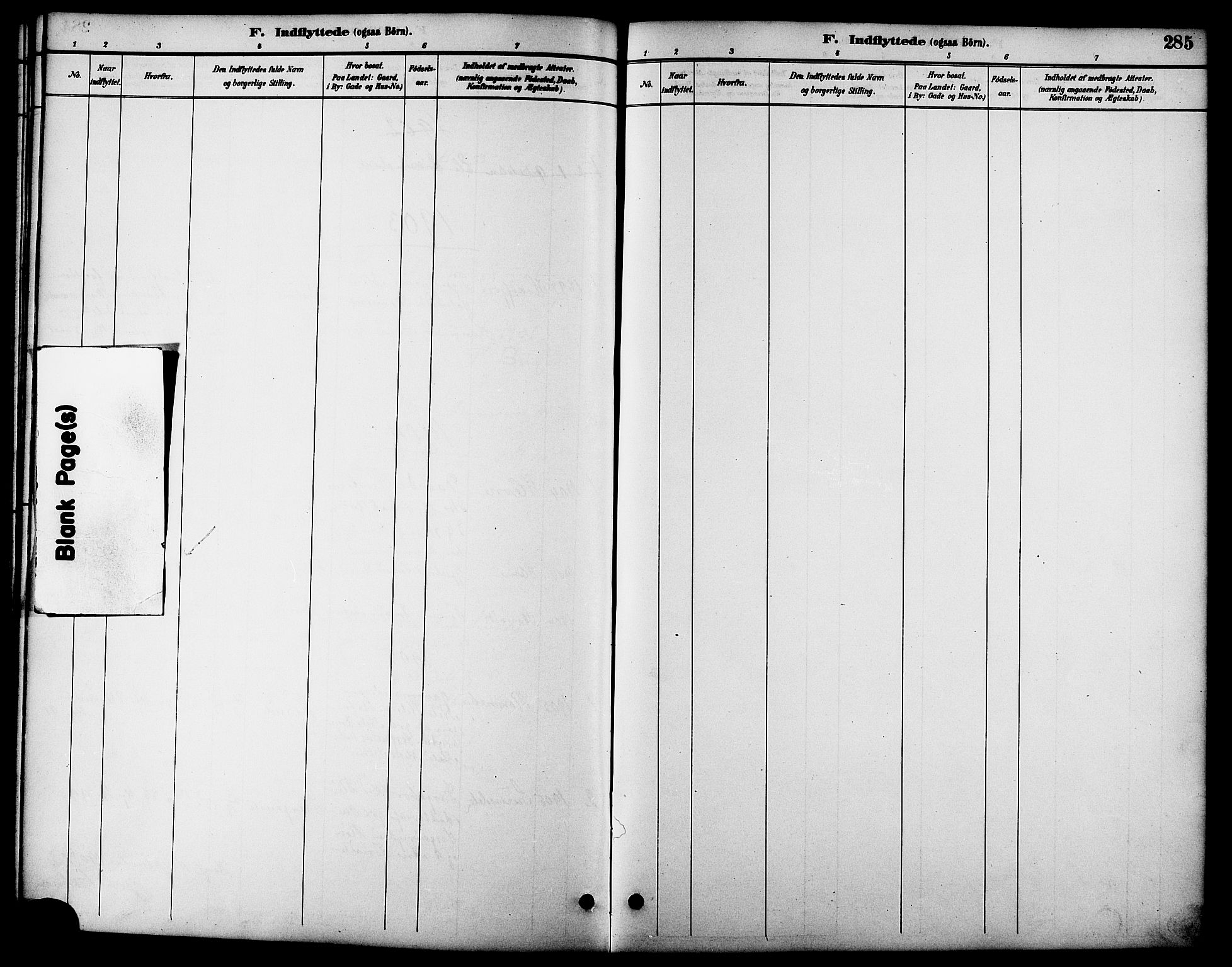 Ministerialprotokoller, klokkerbøker og fødselsregistre - Møre og Romsdal, AV/SAT-A-1454/598/L1078: Parish register (copy) no. 598C03, 1892-1909, p. 285