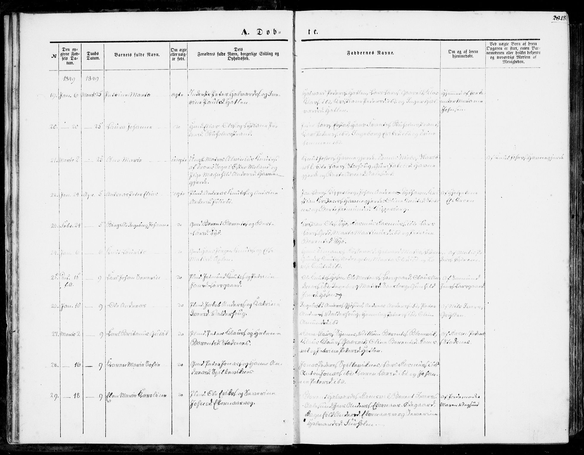 Ministerialprotokoller, klokkerbøker og fødselsregistre - Møre og Romsdal, AV/SAT-A-1454/528/L0397: Parish register (official) no. 528A08, 1848-1858, p. 18