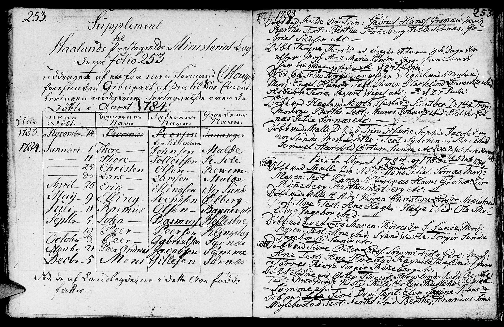 Håland sokneprestkontor, AV/SAST-A-101802/001/30BA/L0002: Parish register (official) no. A 2, 1722-1794, p. 253