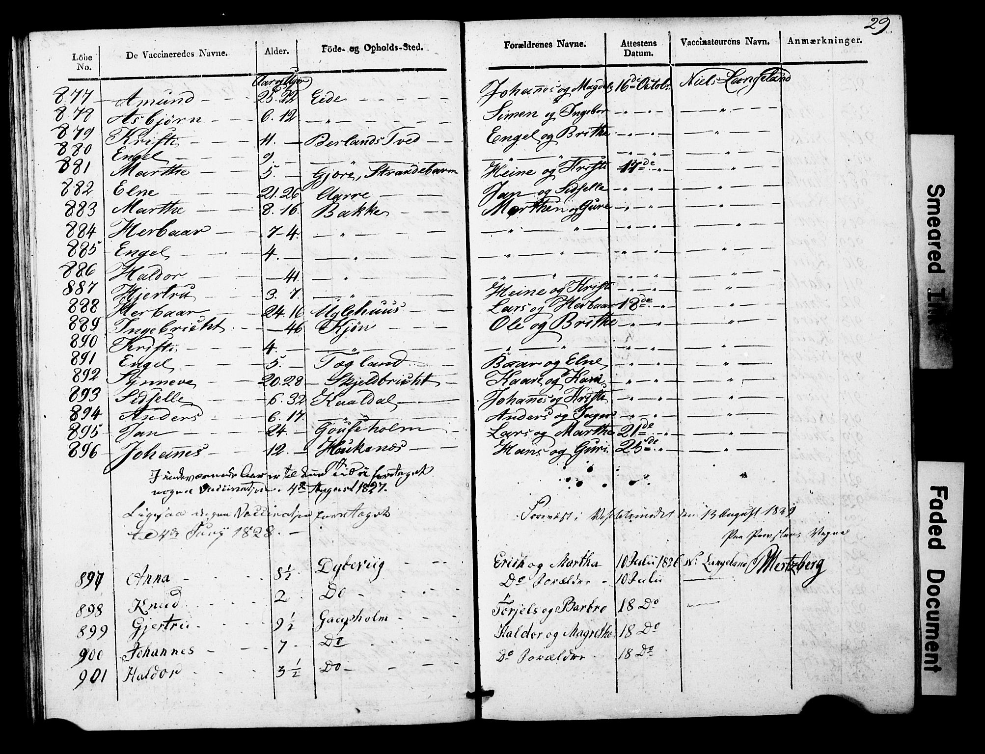 Os sokneprestembete, SAB/A-99929: Parish register (official) no. A 19, 1817-1830, p. 29