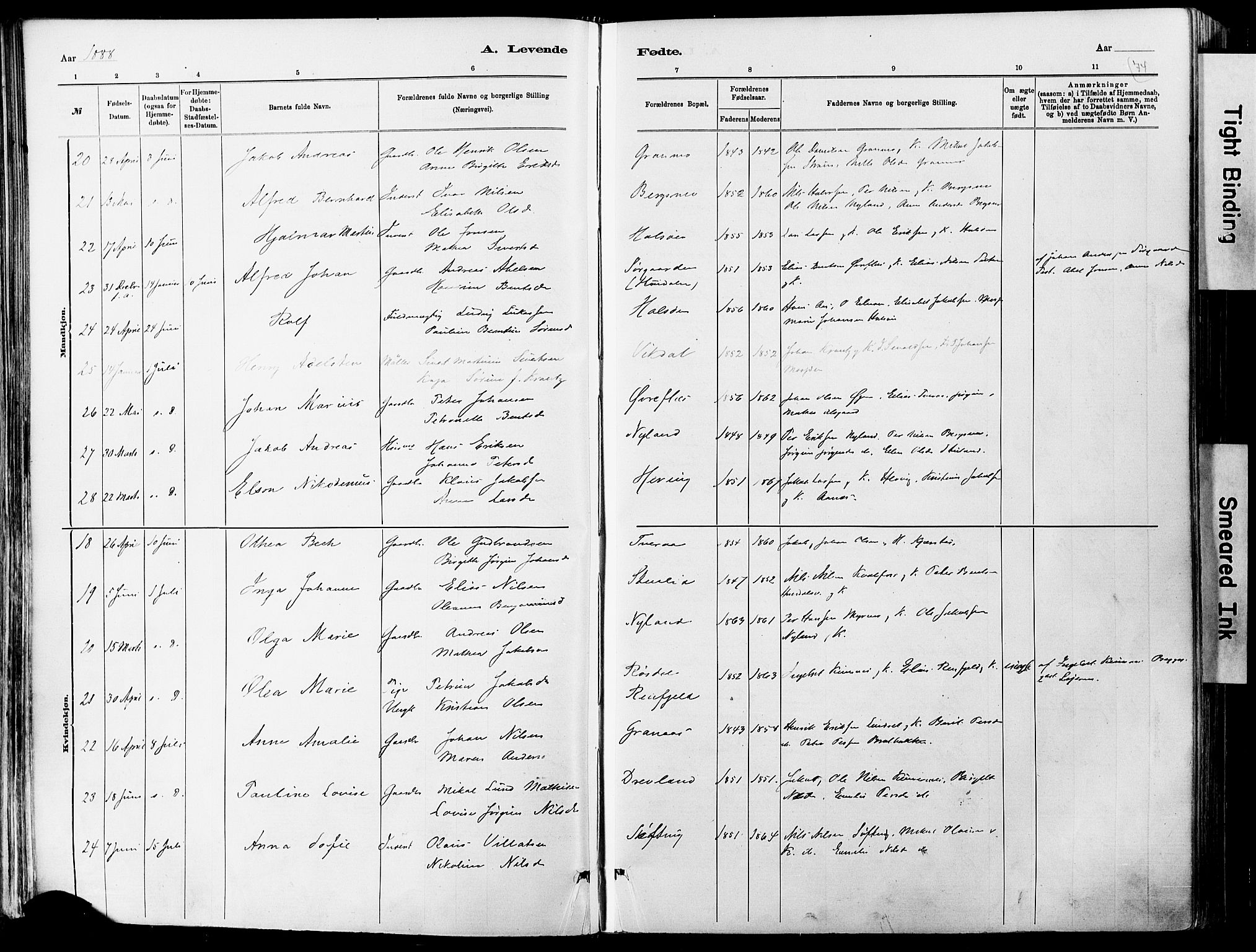 Ministerialprotokoller, klokkerbøker og fødselsregistre - Nordland, AV/SAT-A-1459/820/L0295: Parish register (official) no. 820A16, 1880-1896, p. 74