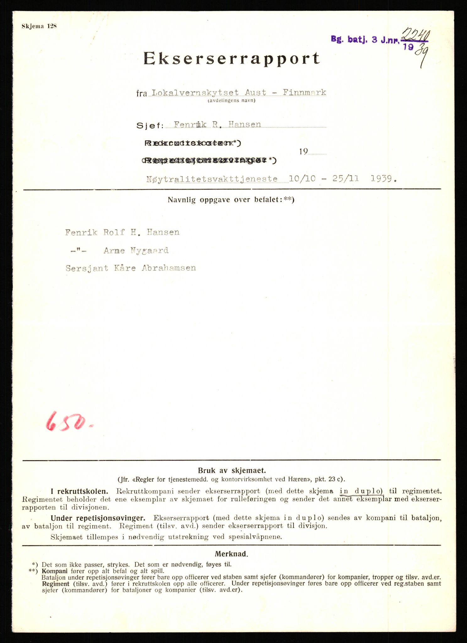 Forsvaret, Forsvarets krigshistoriske avdeling, AV/RA-RAFA-2017/Y/Yb/L0153: II-C-11-650  -  6. Divisjon: Bergartilleribataljon 3, 1940, p. 787