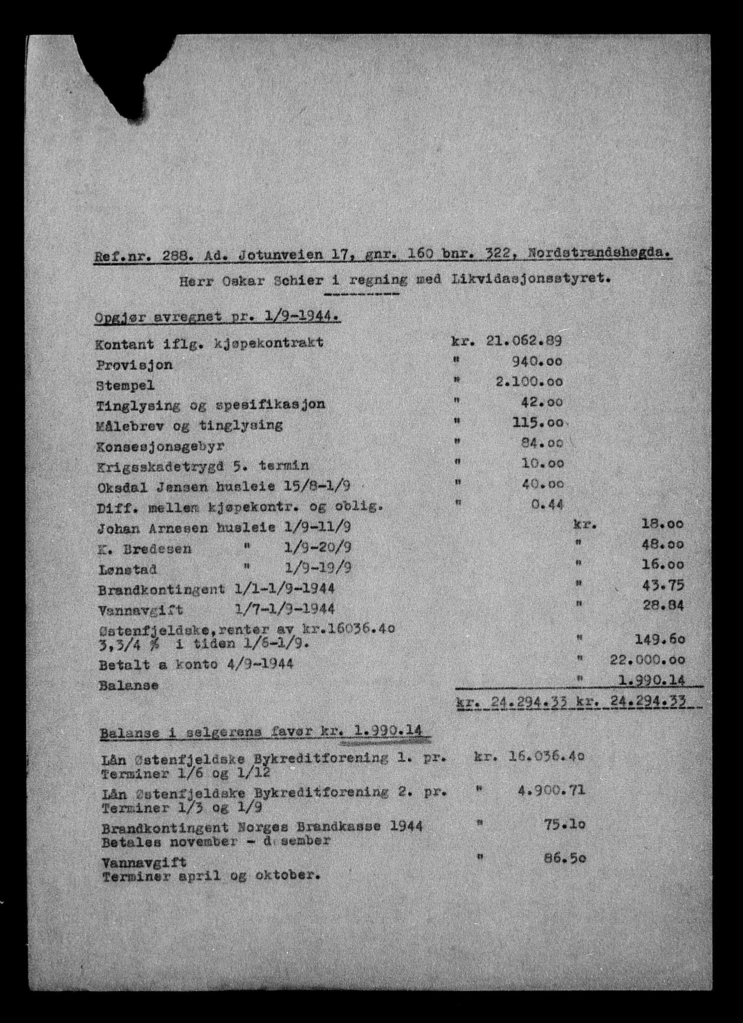 Justisdepartementet, Tilbakeføringskontoret for inndratte formuer, AV/RA-S-1564/H/Hc/Hcc/L0940: --, 1945-1947, p. 740