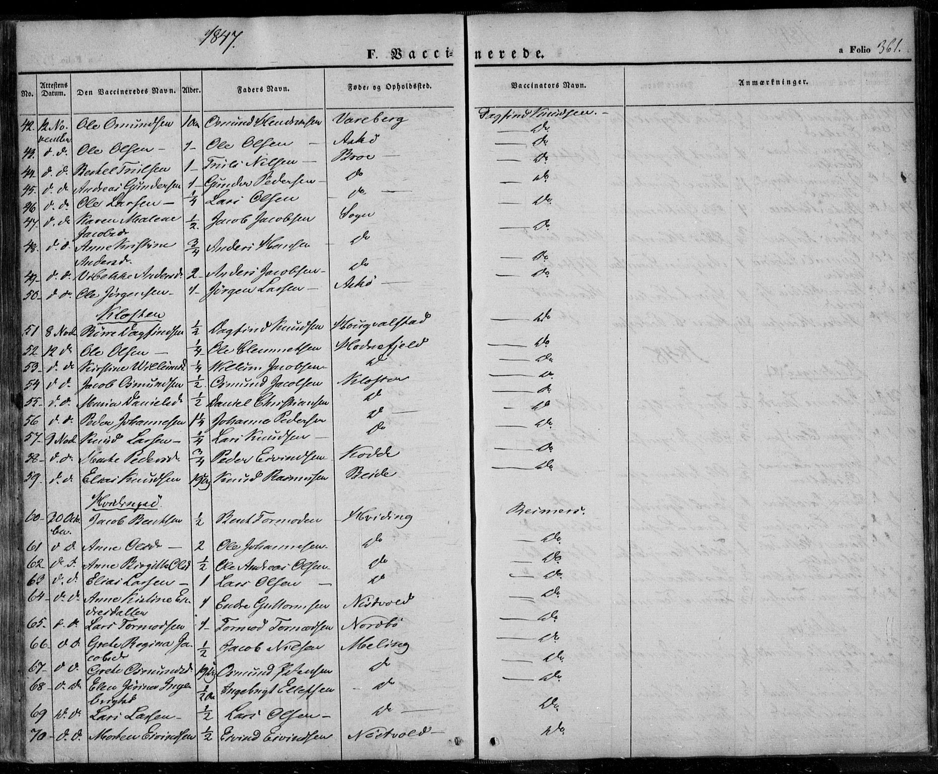 Rennesøy sokneprestkontor, AV/SAST-A -101827/H/Ha/Haa/L0005: Parish register (official) no. A 5, 1838-1859, p. 361