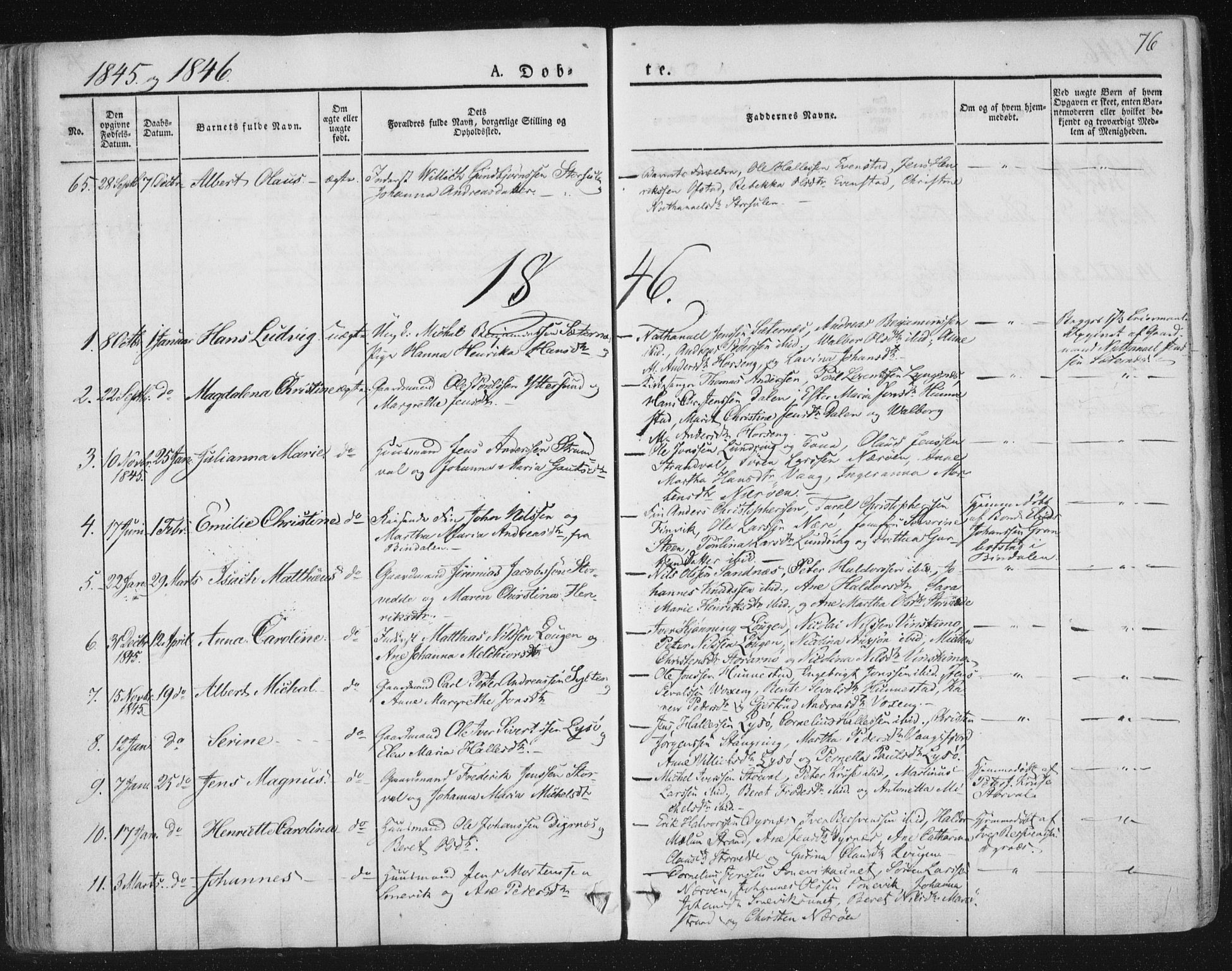 Ministerialprotokoller, klokkerbøker og fødselsregistre - Nord-Trøndelag, SAT/A-1458/784/L0669: Parish register (official) no. 784A04, 1829-1859, p. 76