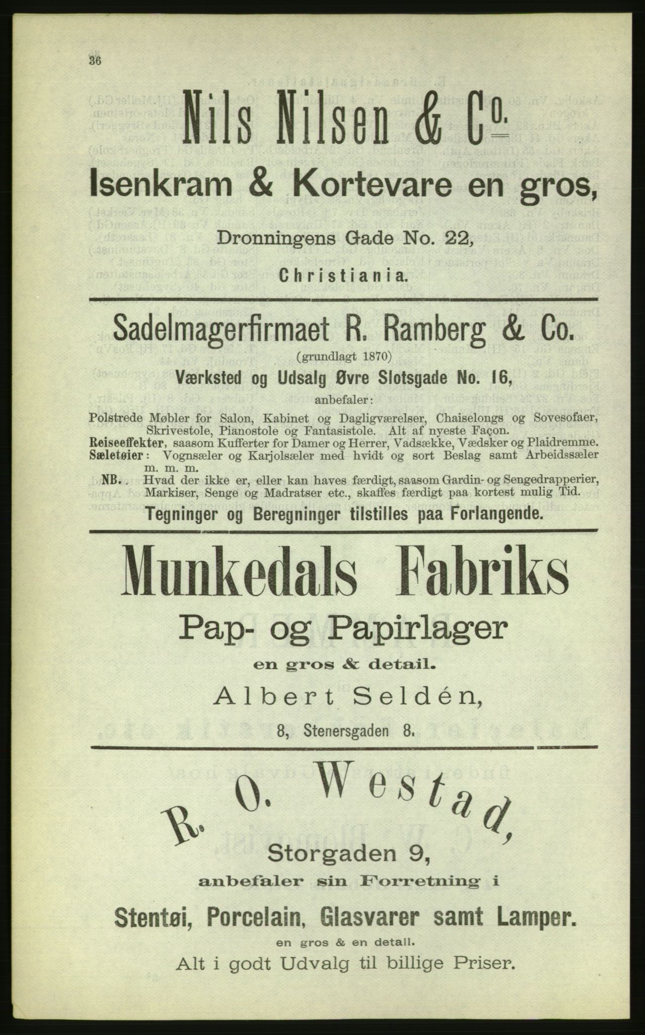 Kristiania/Oslo adressebok, PUBL/-, 1884, p. 36