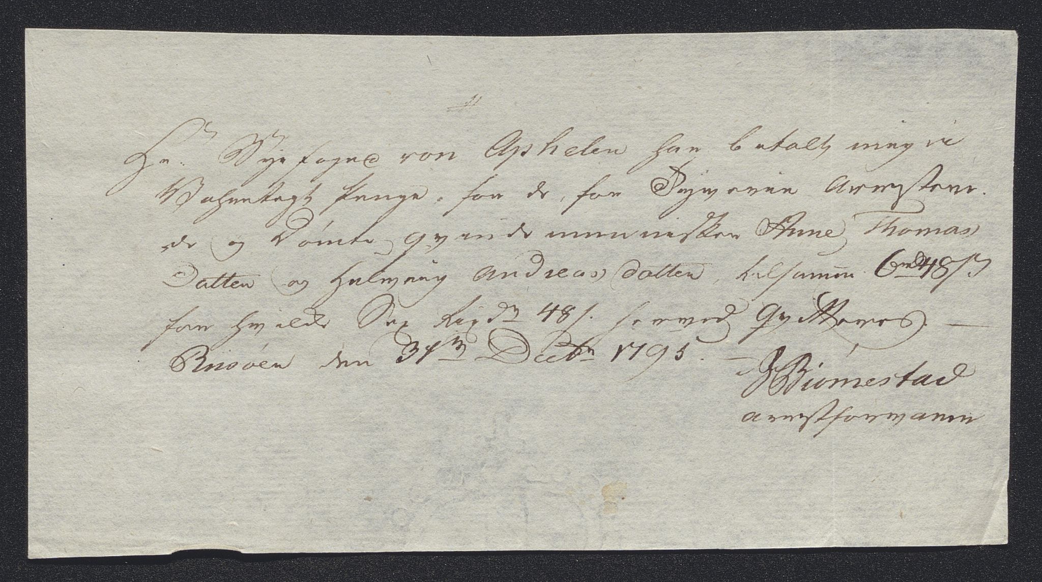 Danske Kanselli 1800-1814, RA/EA-3024/K/Kk/Kka/Kkac/L0234: Kjøpstadregnskap Øster Risør, 1791-1795, p. 451