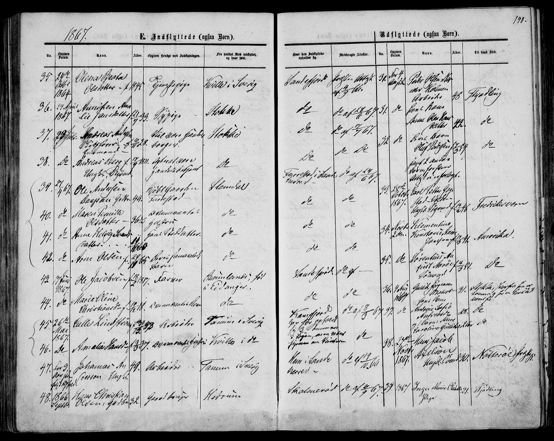 Sandar kirkebøker, AV/SAKO-A-243/F/Fa/L0009: Parish register (official) no. 9, 1862-1871, p. 198