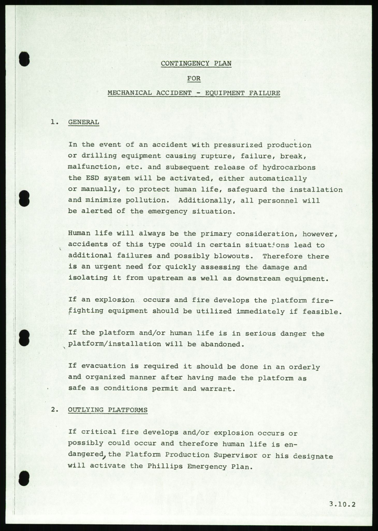 Justisdepartementet, Granskningskommisjonen ved Alexander Kielland-ulykken 27.3.1980, AV/RA-S-1165/D/L0016: O Beredskapsplaner (Doku.liste + O1-O3 av 3), 1980-1981, p. 145