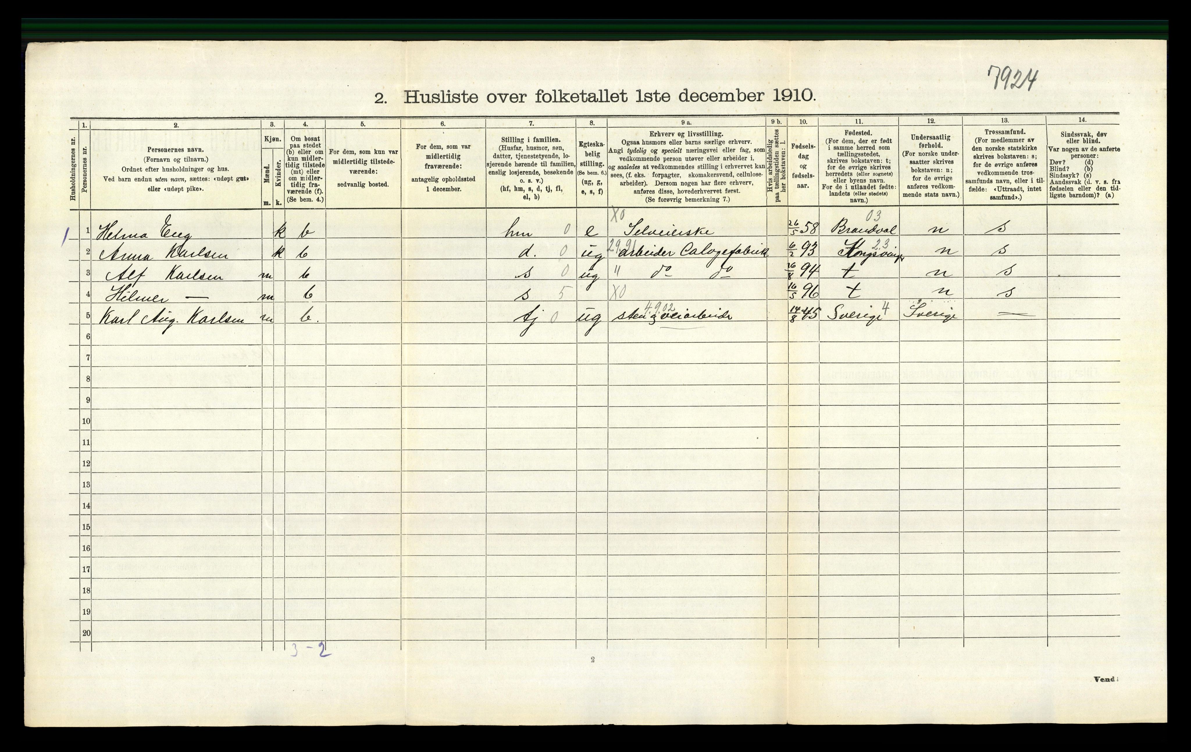 RA, 1910 census for Røyken, 1910, p. 558