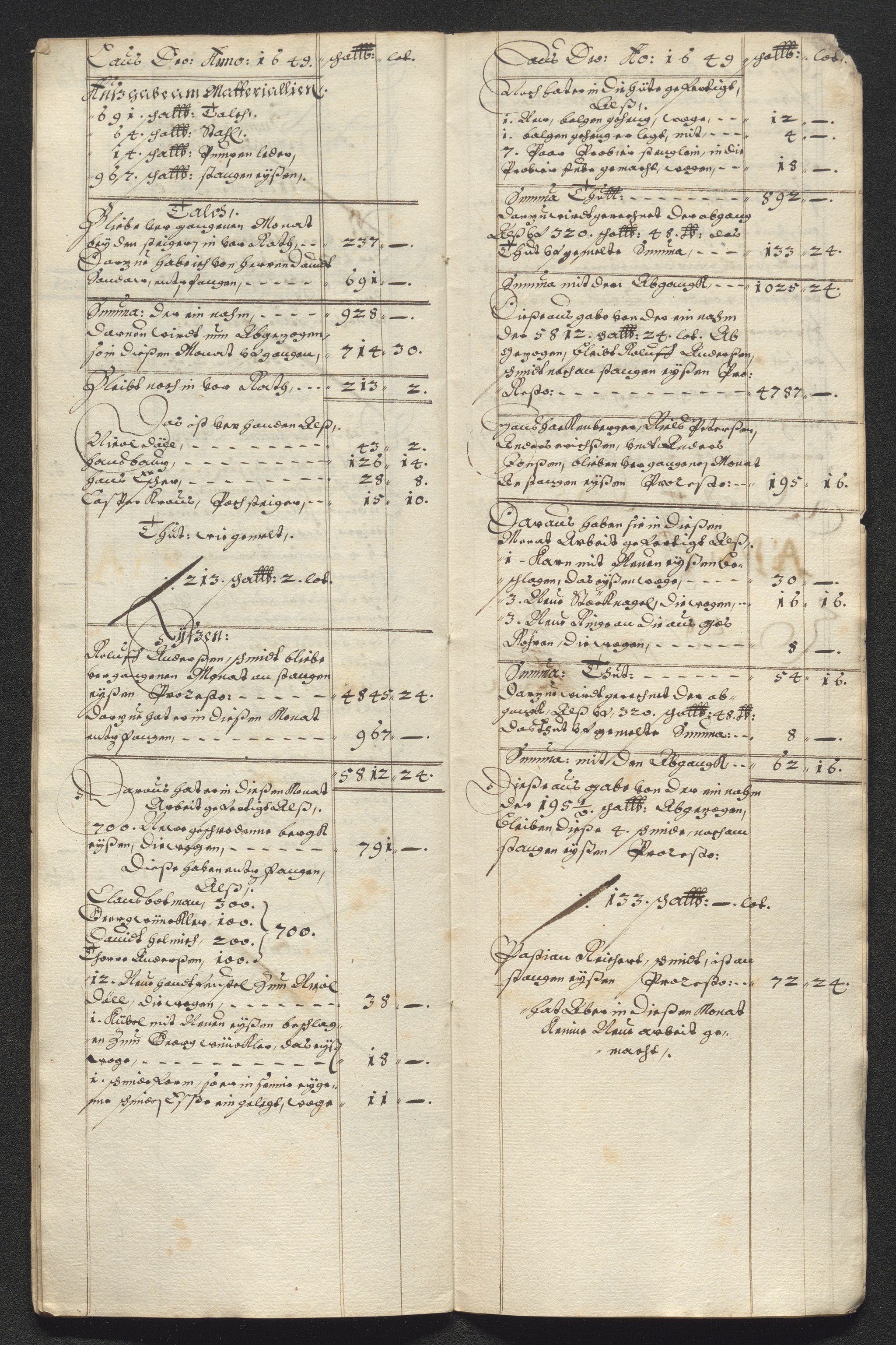 Kongsberg Sølvverk 1623-1816, AV/SAKO-EA-3135/001/D/Dc/Dcd/L0023: Utgiftsregnskap for gruver m.m., 1649, p. 560