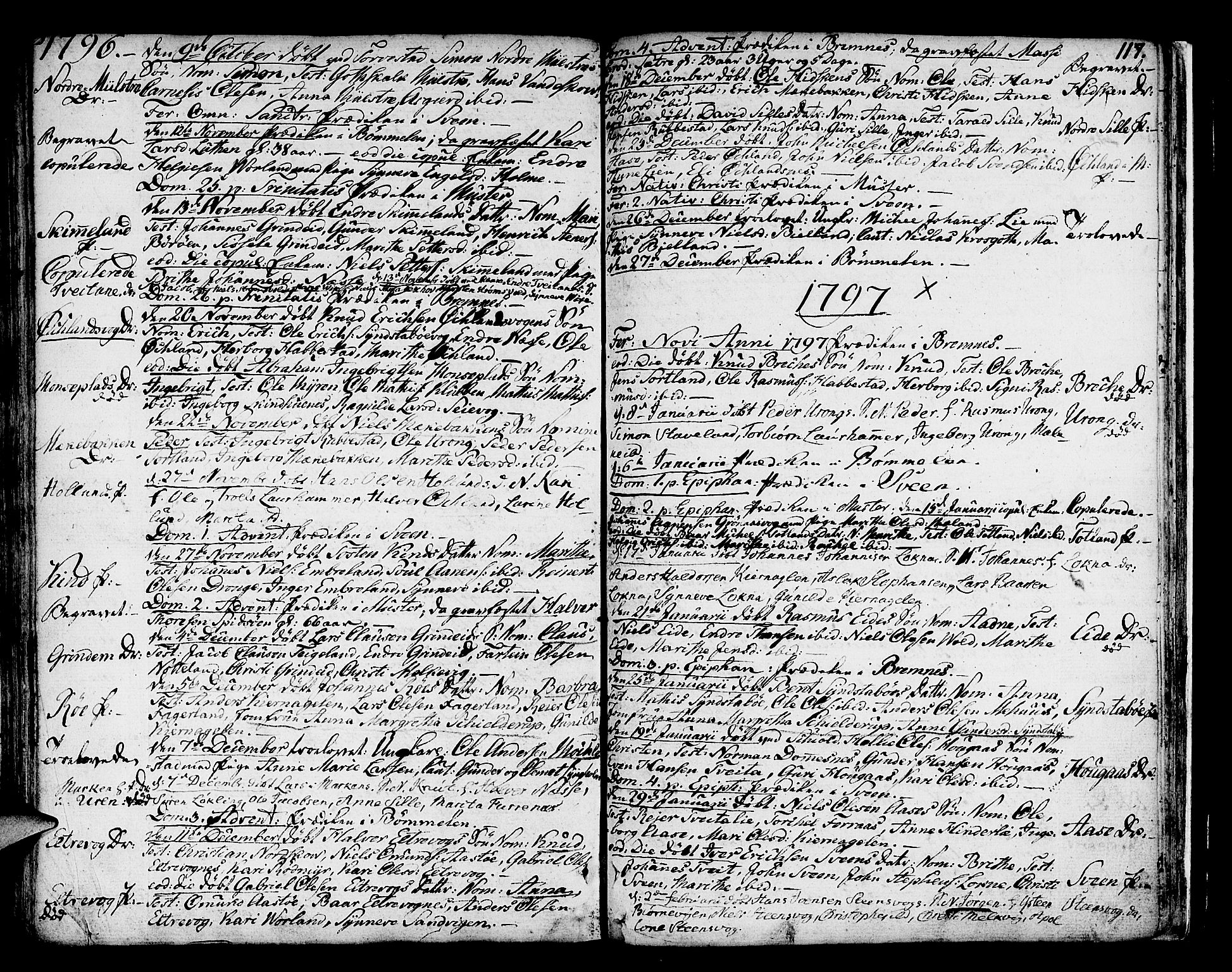 Finnås sokneprestembete, AV/SAB-A-99925/H/Ha/Haa/Haaa/L0003: Parish register (official) no. A 3, 1765-1803, p. 117