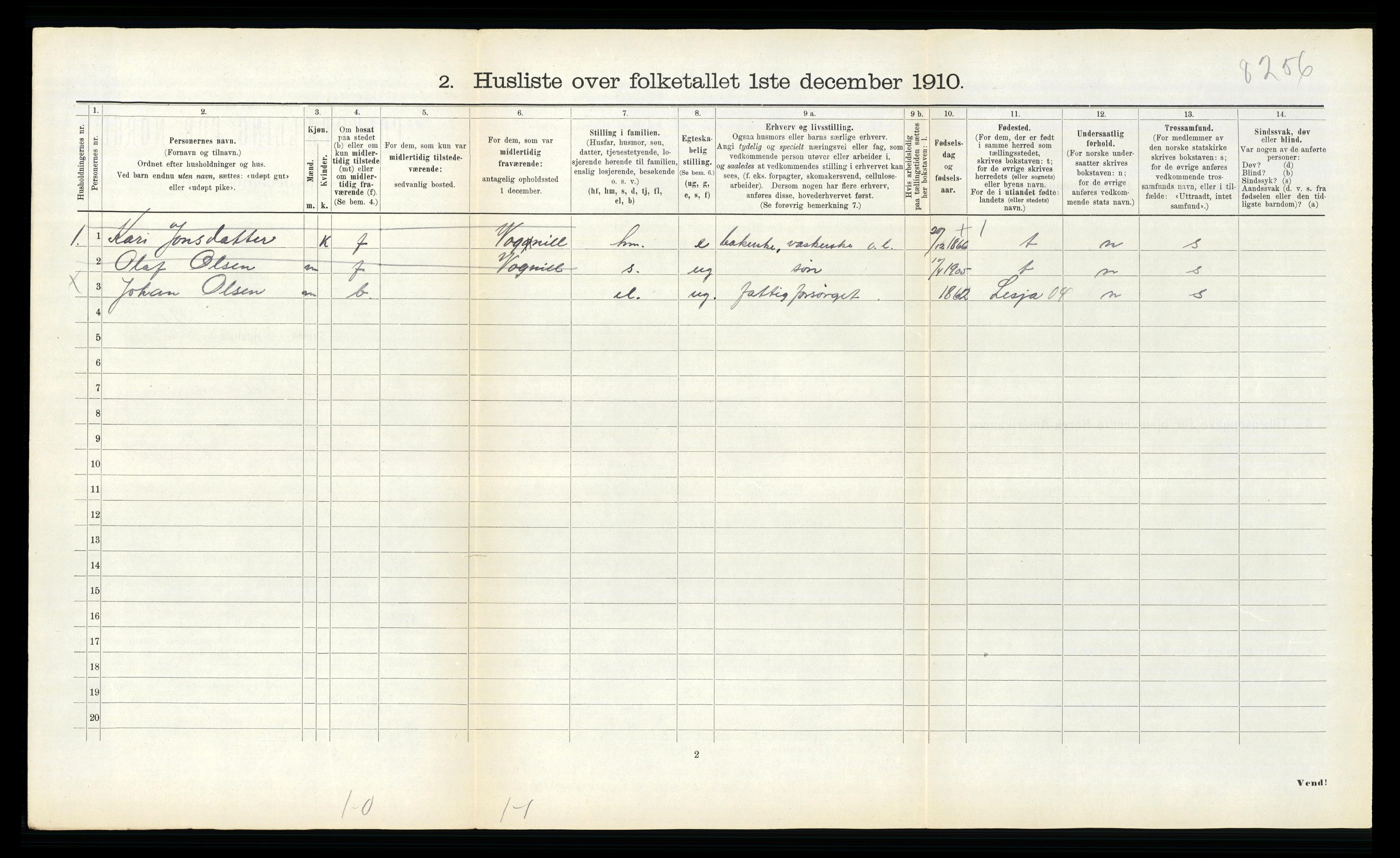 RA, 1910 census for Oppdal, 1910, p. 634