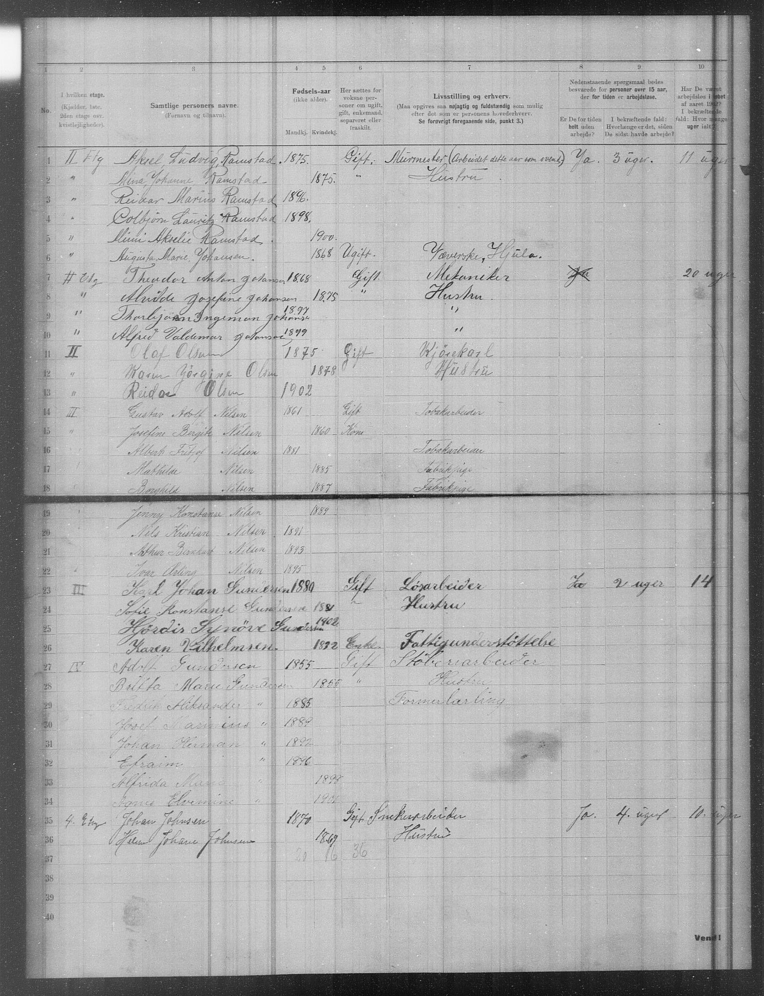 OBA, Municipal Census 1902 for Kristiania, 1902, p. 19652