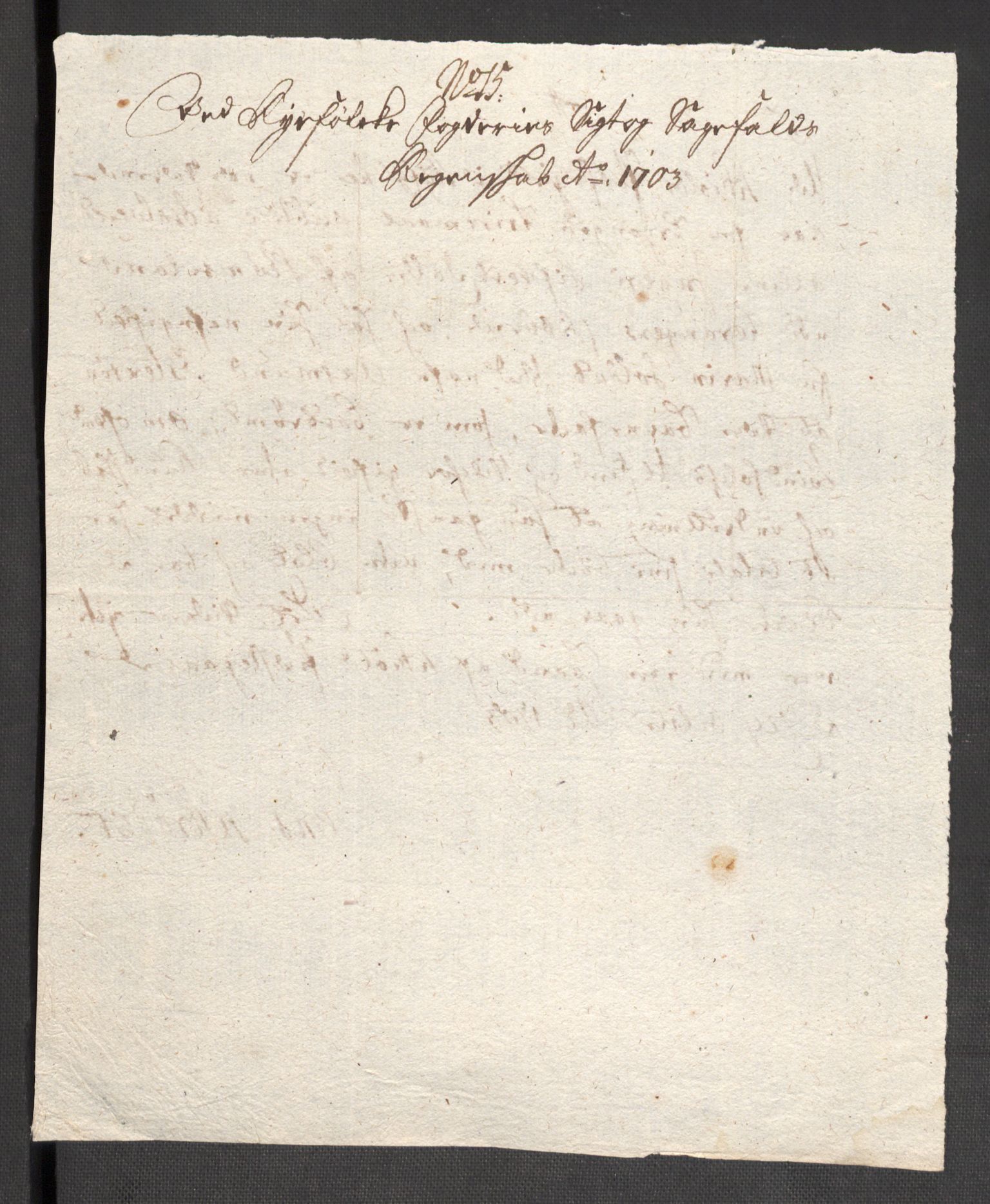 Rentekammeret inntil 1814, Reviderte regnskaper, Fogderegnskap, AV/RA-EA-4092/R47/L2860: Fogderegnskap Ryfylke, 1703-1705, p. 67