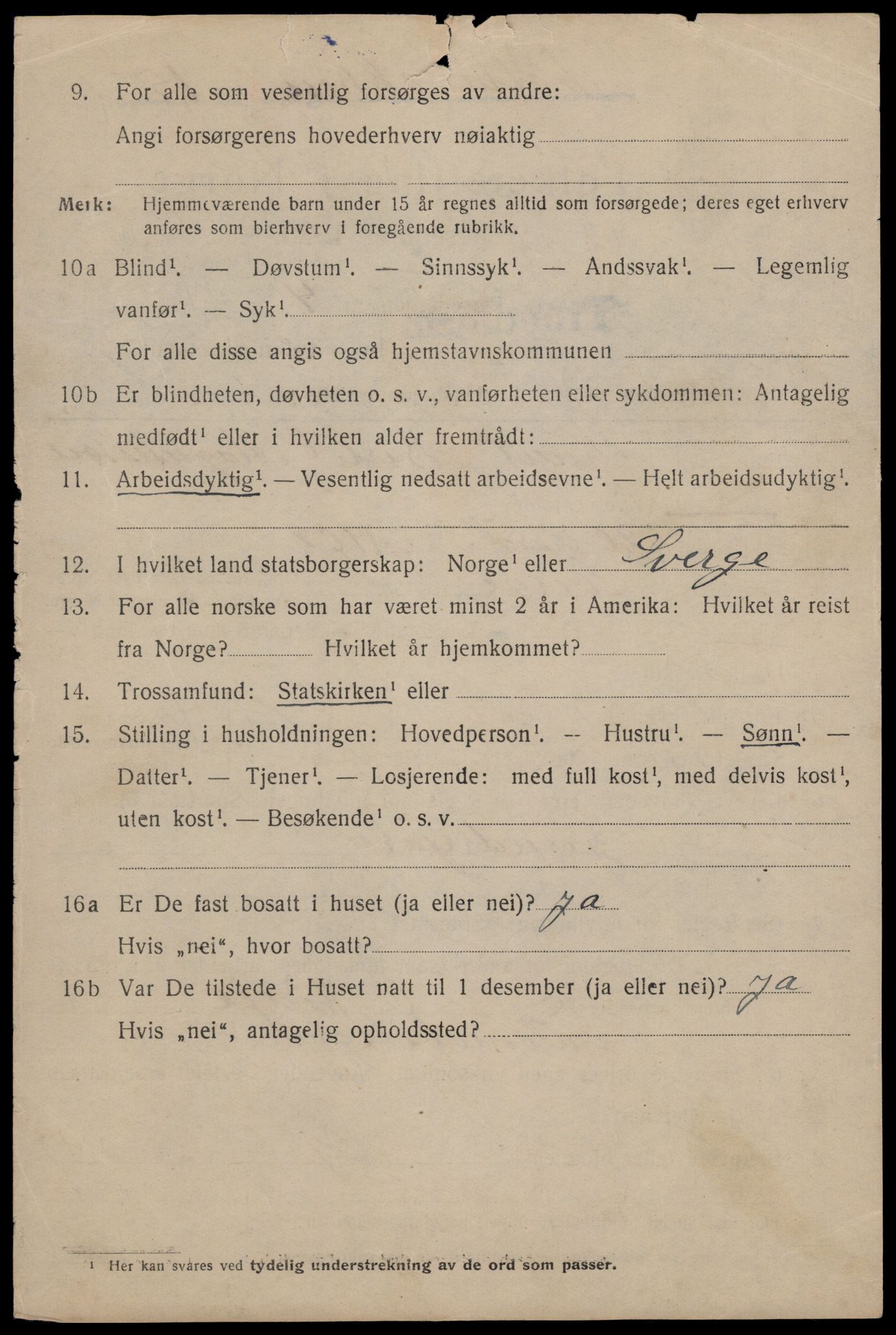 SAT, 1920 census for Trondheim, 1920, p. 82855