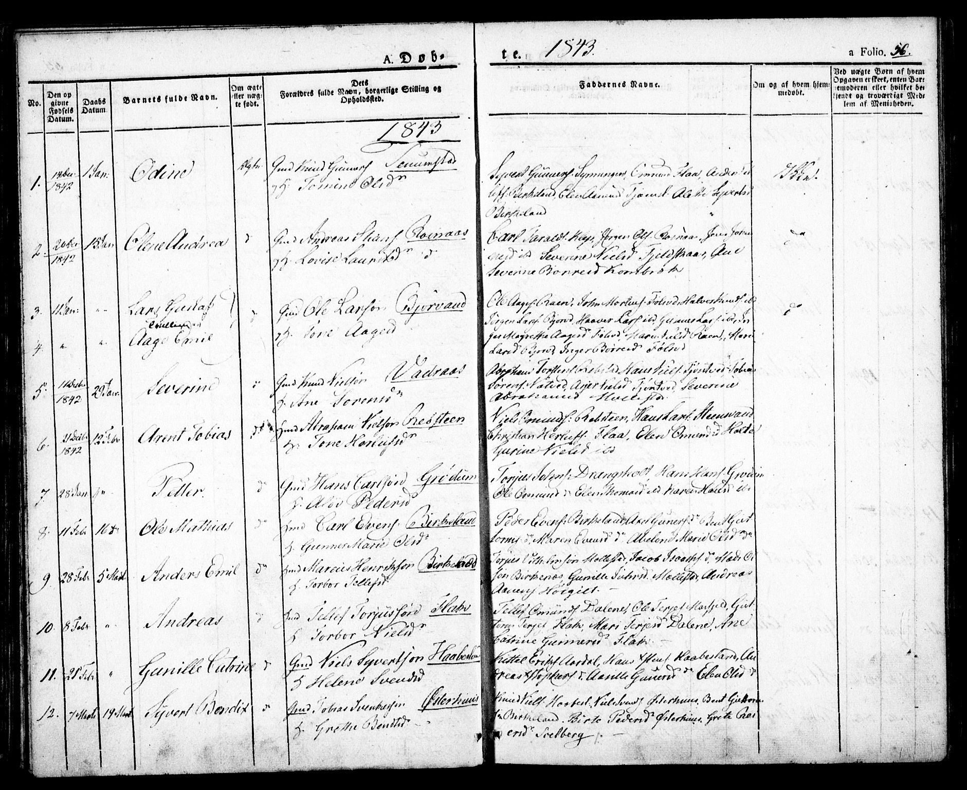 Birkenes sokneprestkontor, AV/SAK-1111-0004/F/Fa/L0001: Parish register (official) no. A 1, 1829-1849, p. 56
