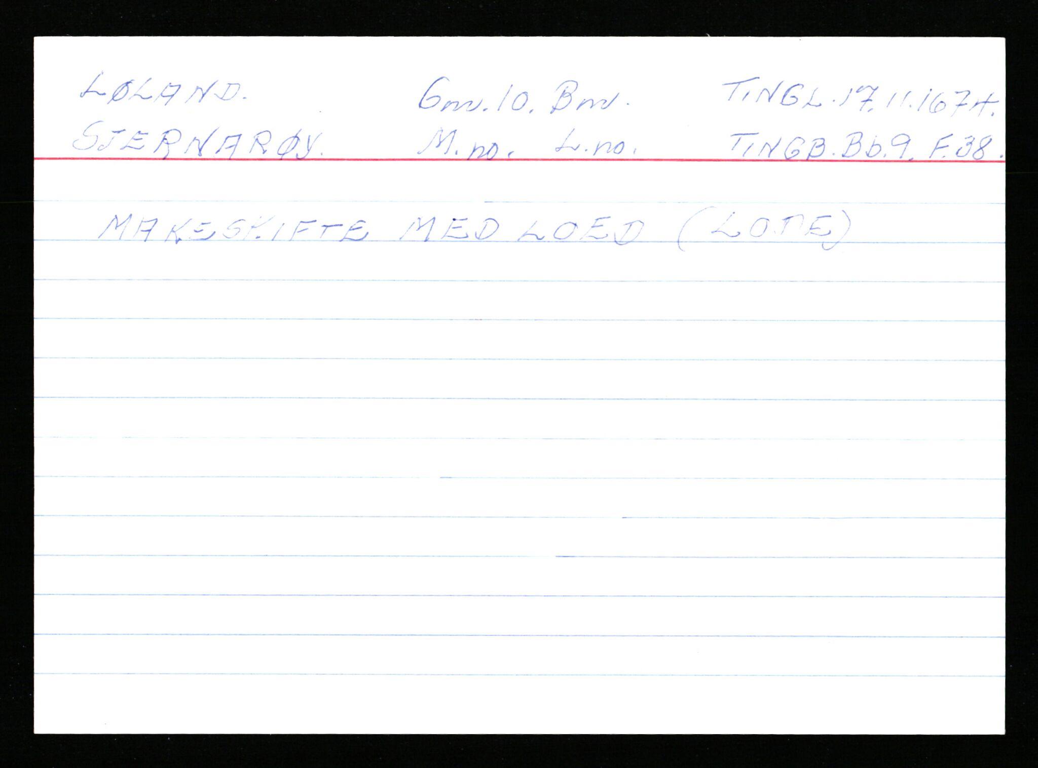 Statsarkivet i Stavanger, AV/SAST-A-101971/03/Y/Ym/L0037: Åstedskort sortert etter gårdsnavn: Lædre - Mauland, 1600-1950, p. 165