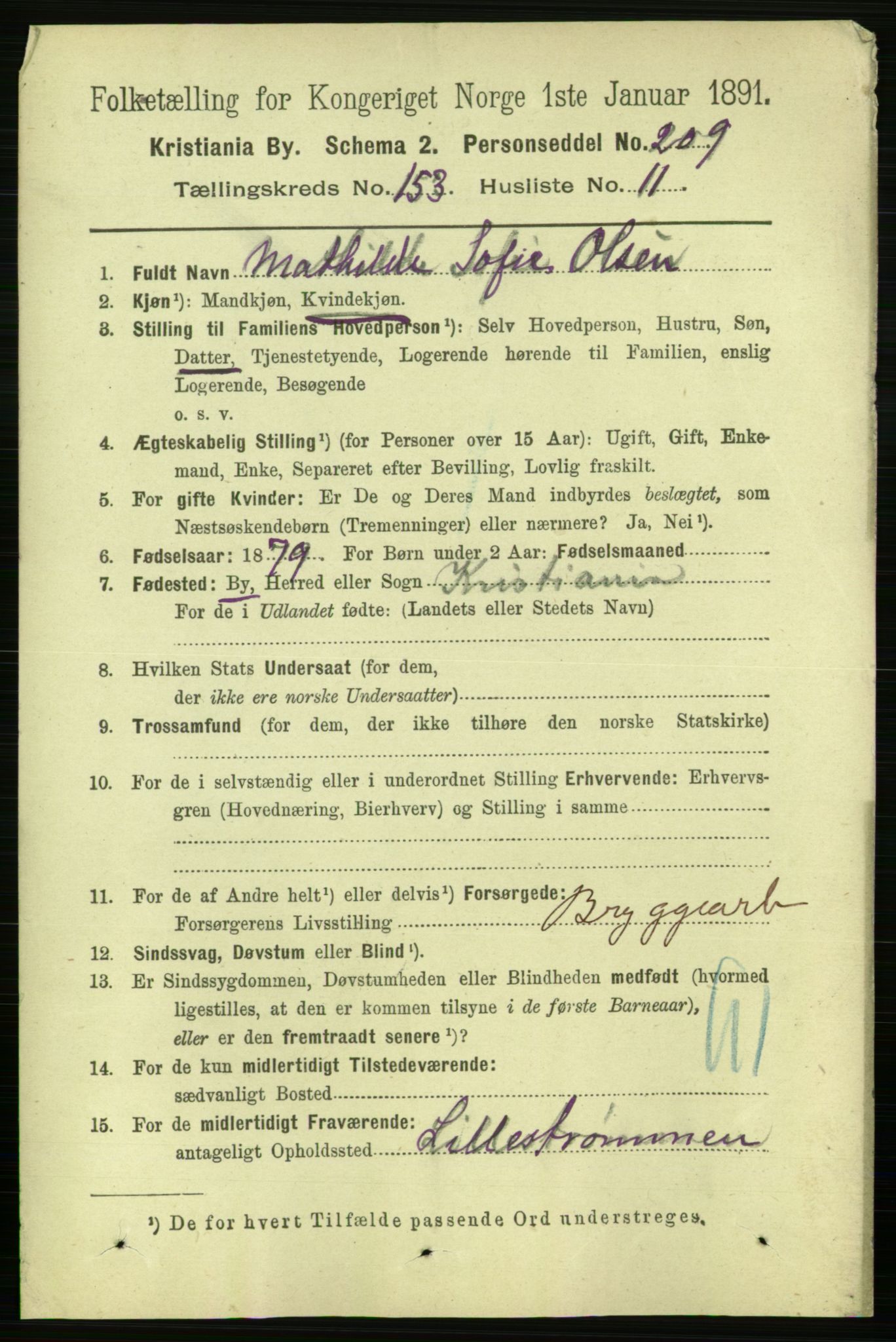 RA, 1891 census for 0301 Kristiania, 1891, p. 86661